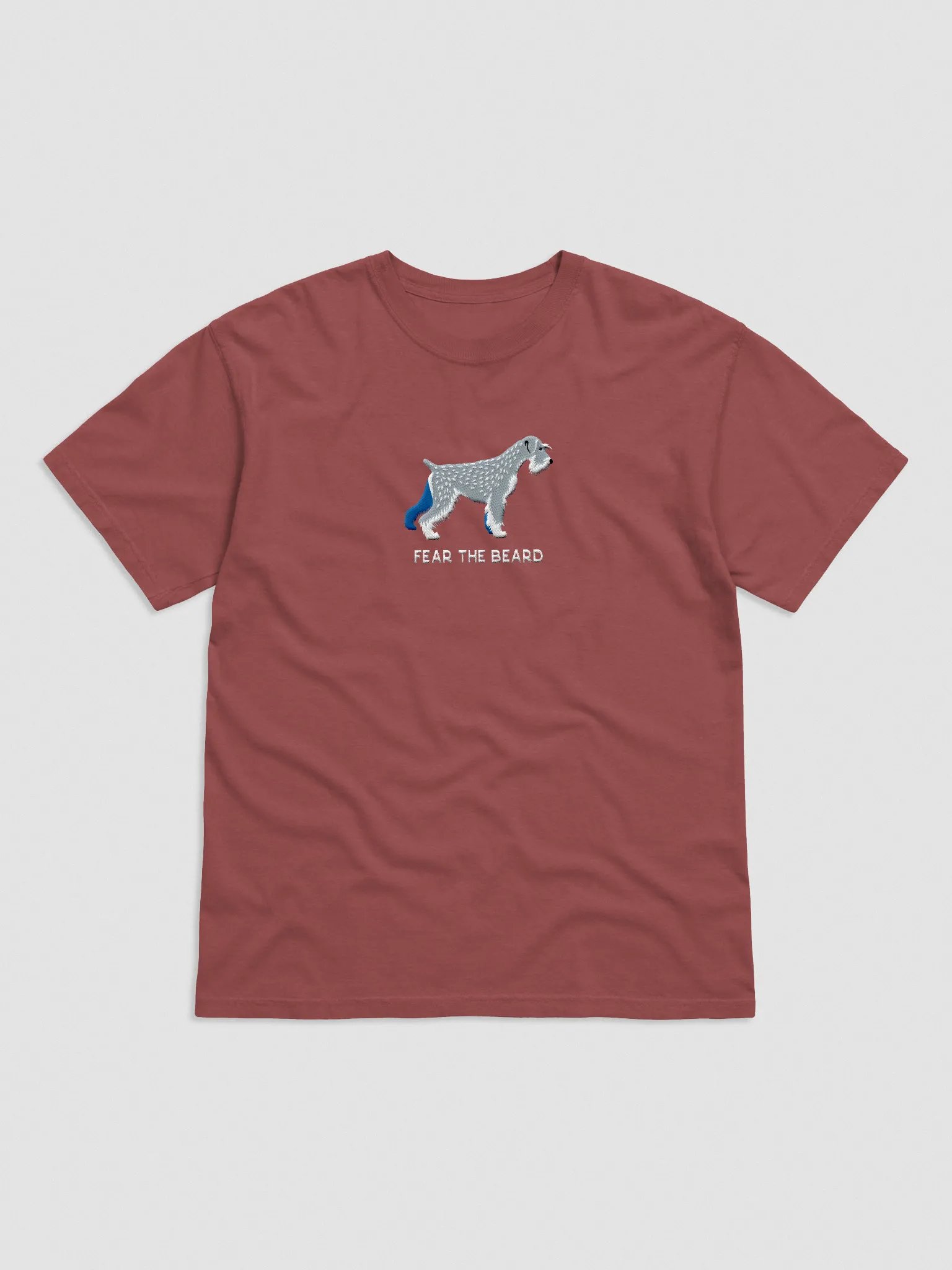 Fear the Beard T-Shirt(Embroidered) of a Standard Schnauzer product image (4)