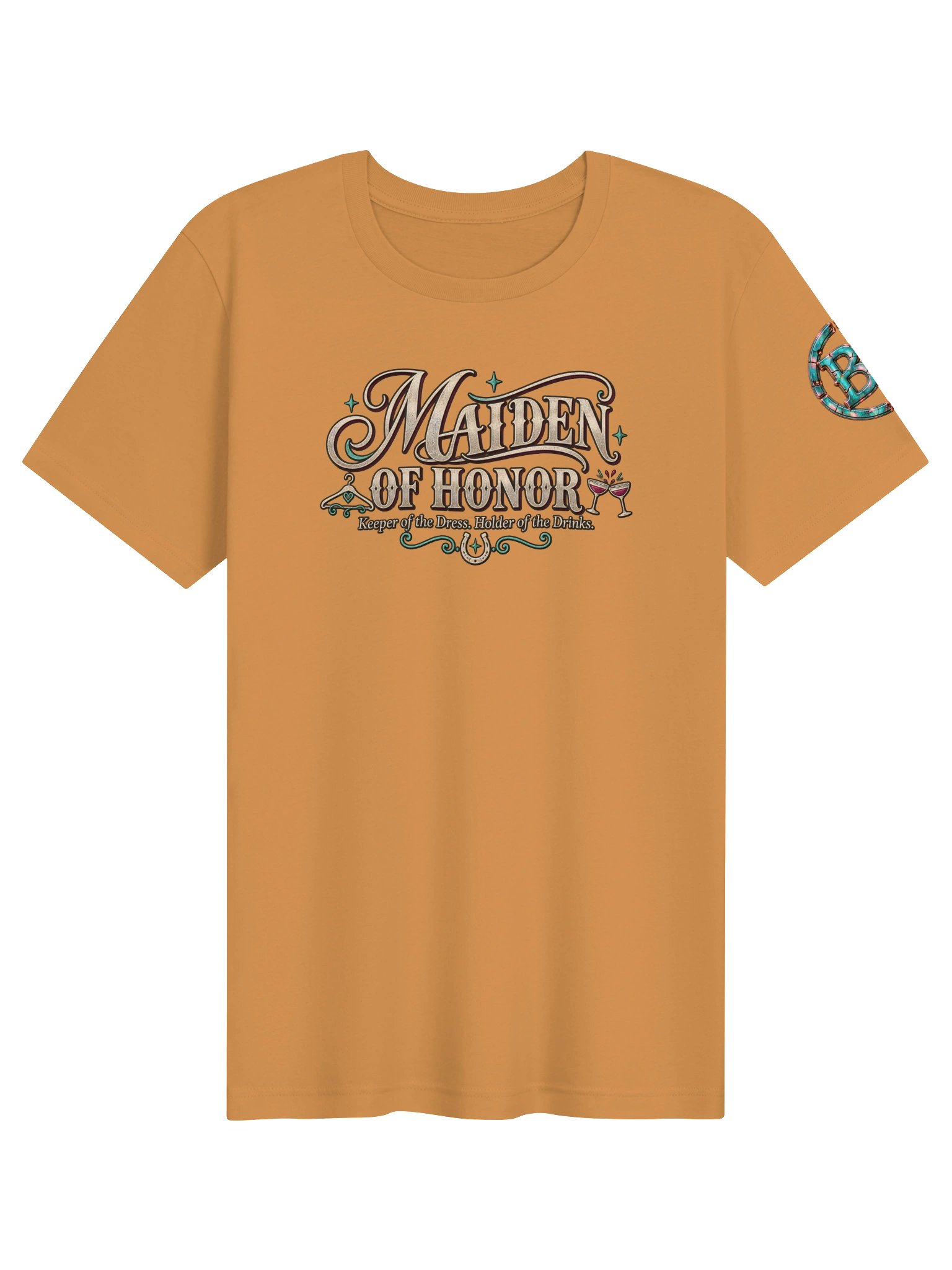 Funny Maid of Honor Shirt — Maiden of Honor™ Keeper of the Dress, Holder of the Drinks | Broken Marriage™ product image (3)