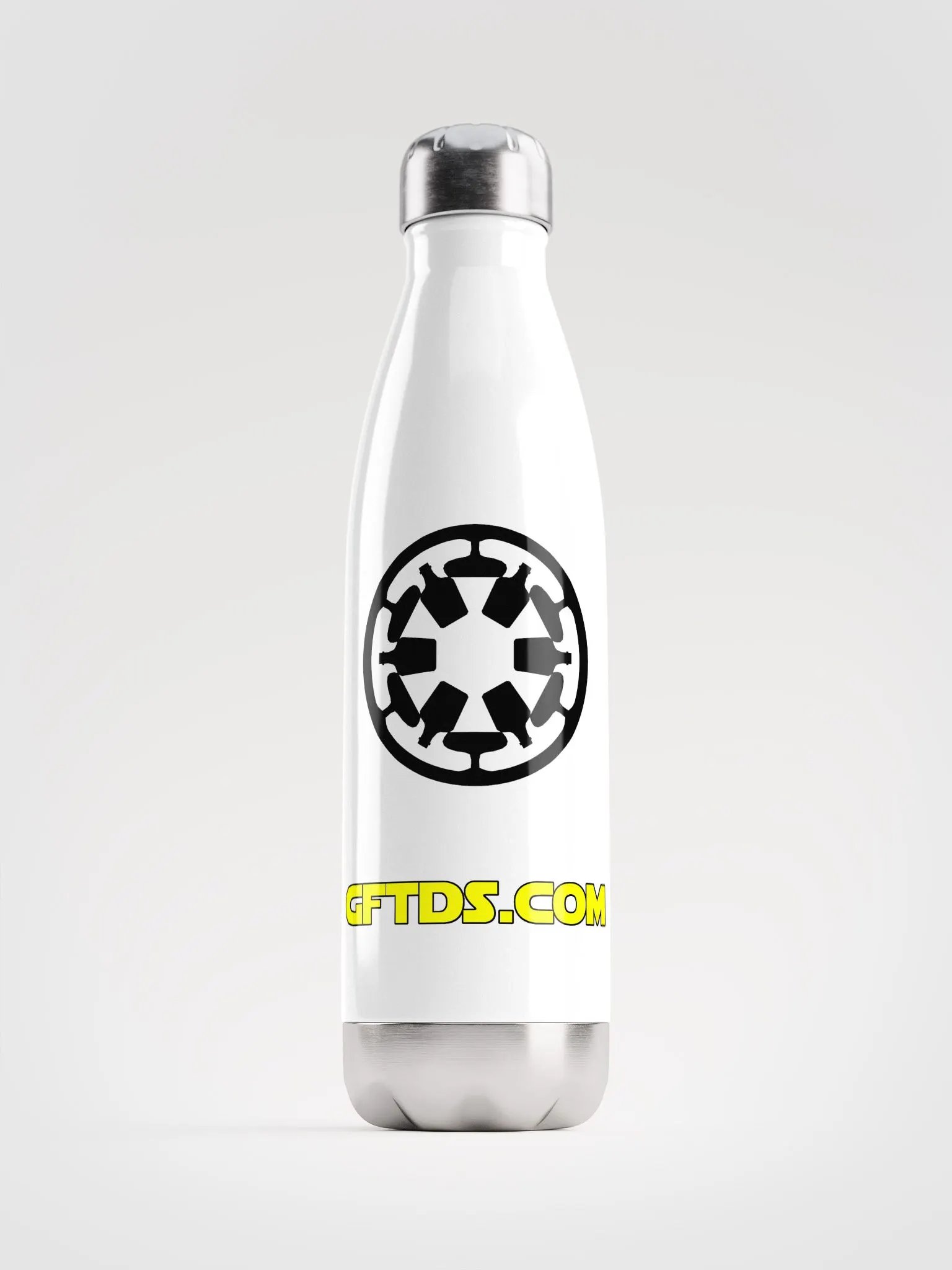 GFtDS Metal Water Bottle (White) product image (1)