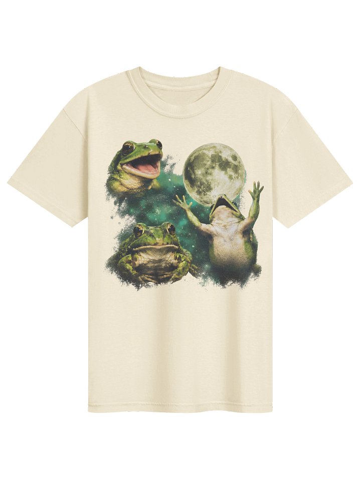 Frog Moon Graphic Tee, Comfort Colors Howling Moon Animal T-Shirt, Vintage Amphibian Nature Shirt, Unisex product image (61)