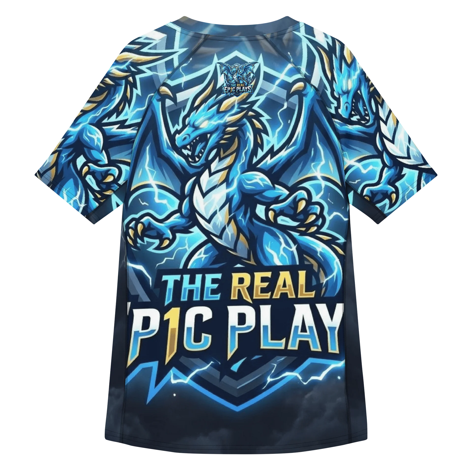 TheRealEp1cPlays All over Print mens Recycled Short Sleeve Rash Guard product image (2)