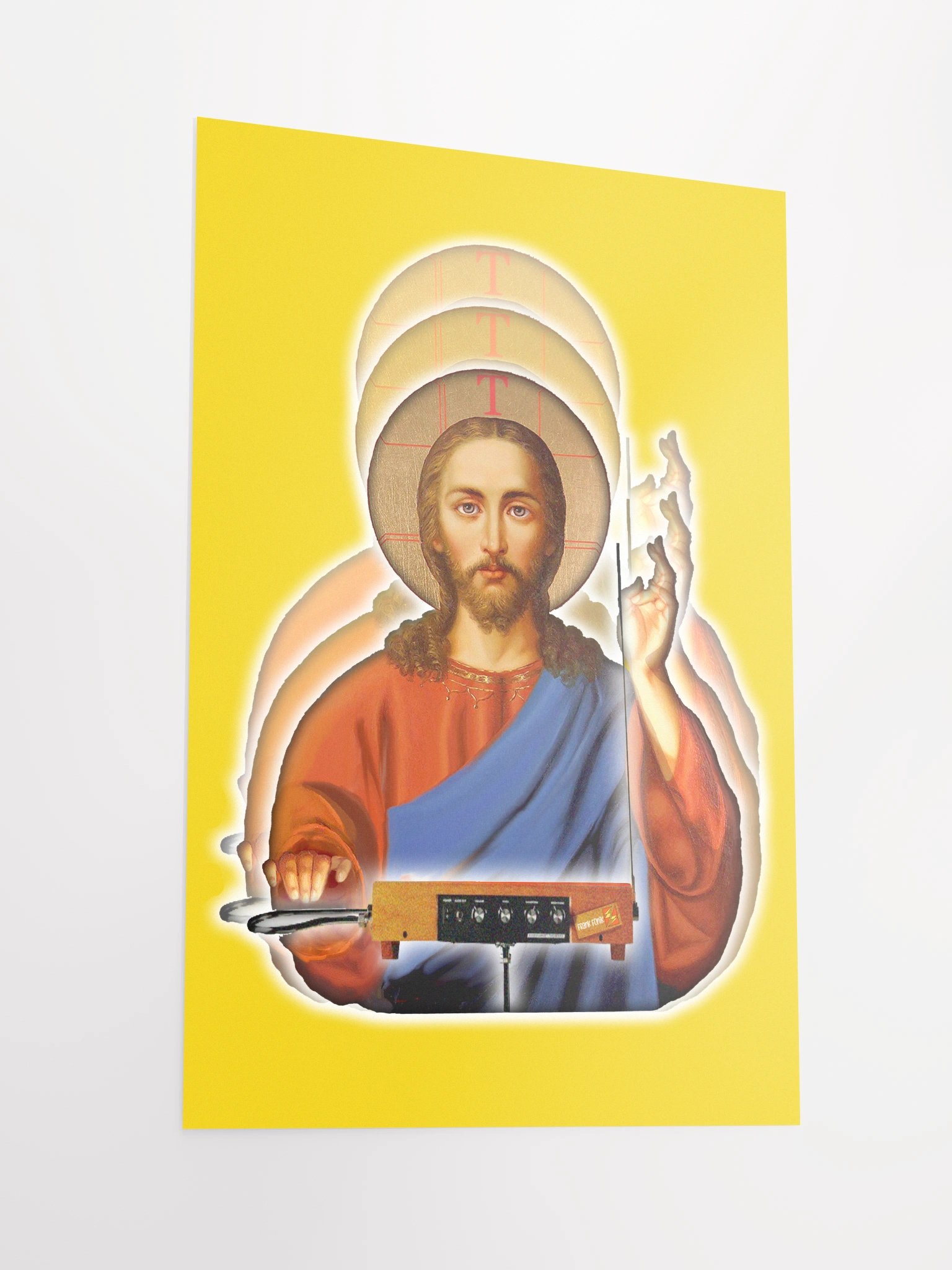 The Holy Theremin by Frank Fonik , Techno EDM Matte Paper Poster product image (1)