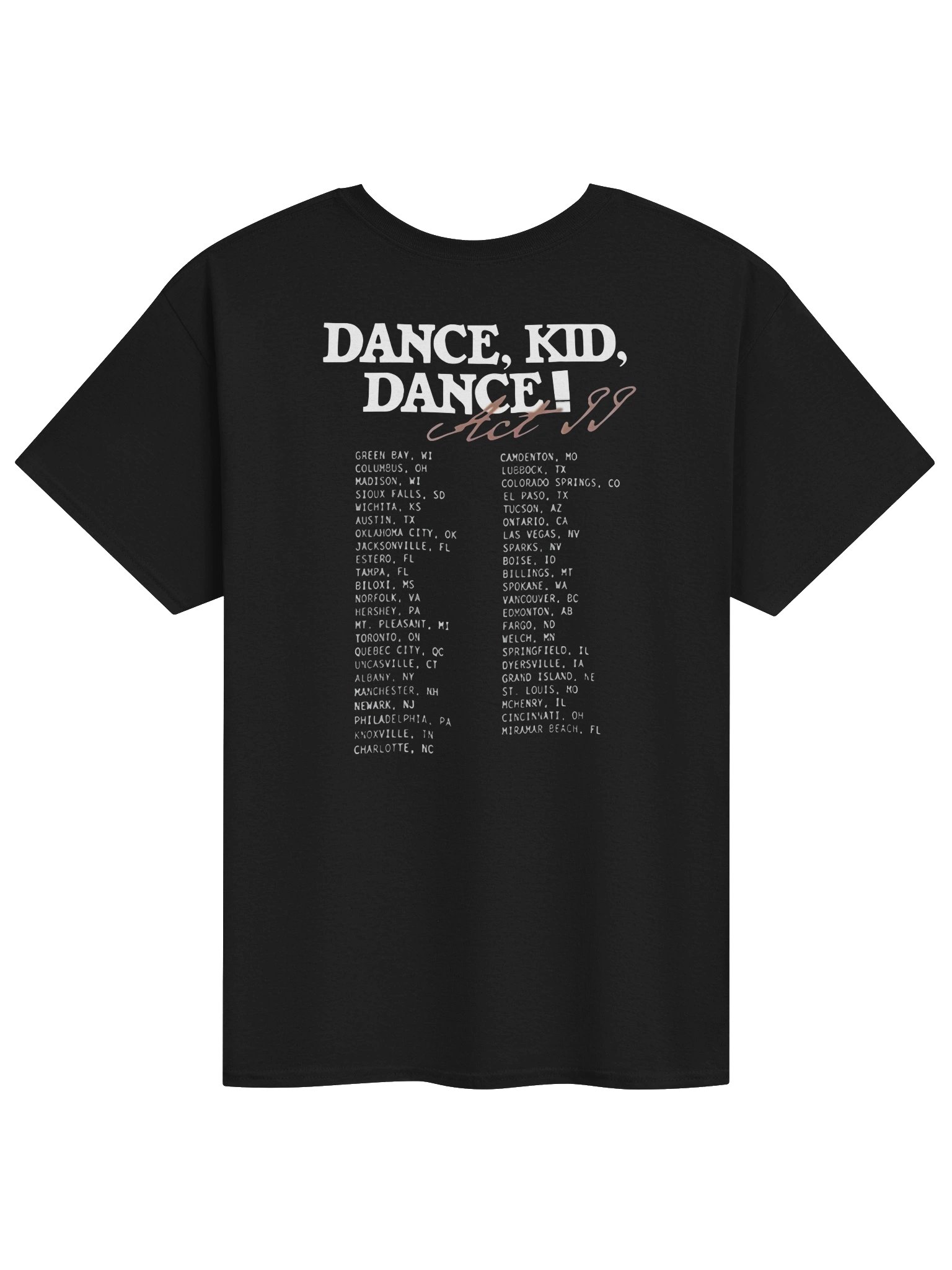 Shinedown Dance Kid Dance Act II 2026 Tour Merch T-Shirt product image (2)
