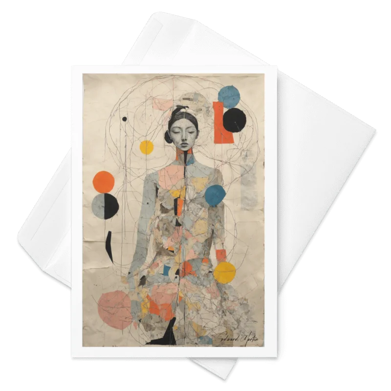 Chloe's Contemplation by Edward Martin Greeting Card product image (1)