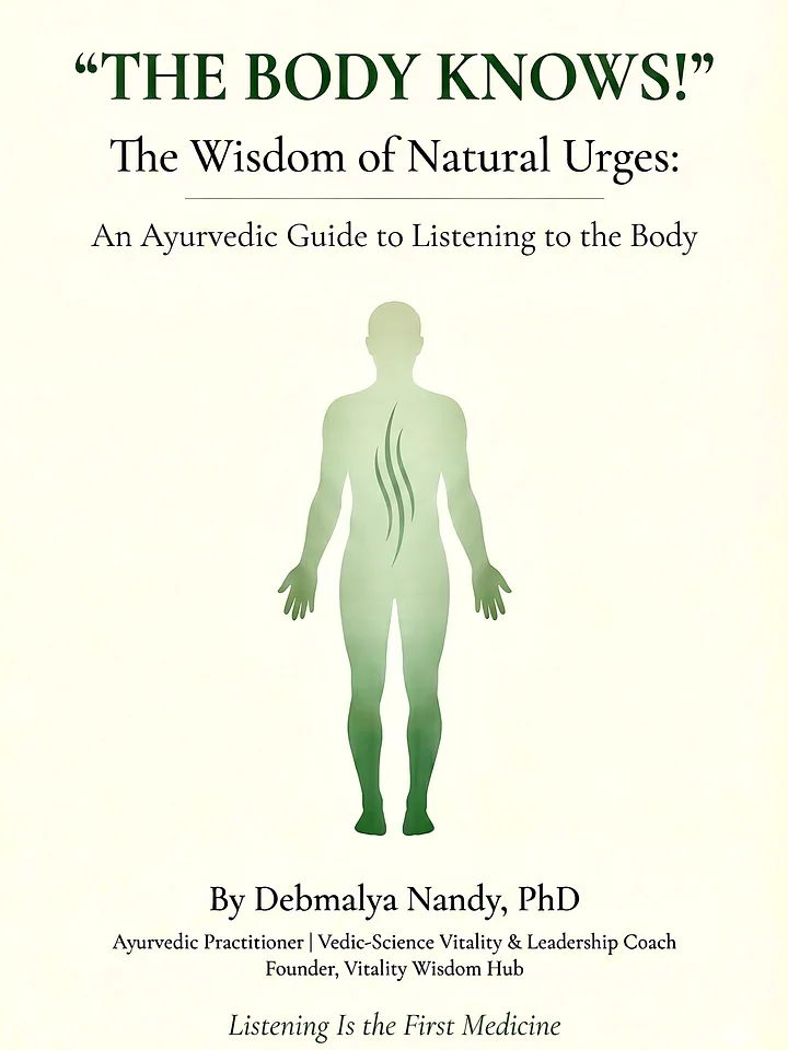 The Wisdom of Natural Urges An Ayurvedic Guide to Listening to the Body by Debmalya Nandy, PhD product image (2)