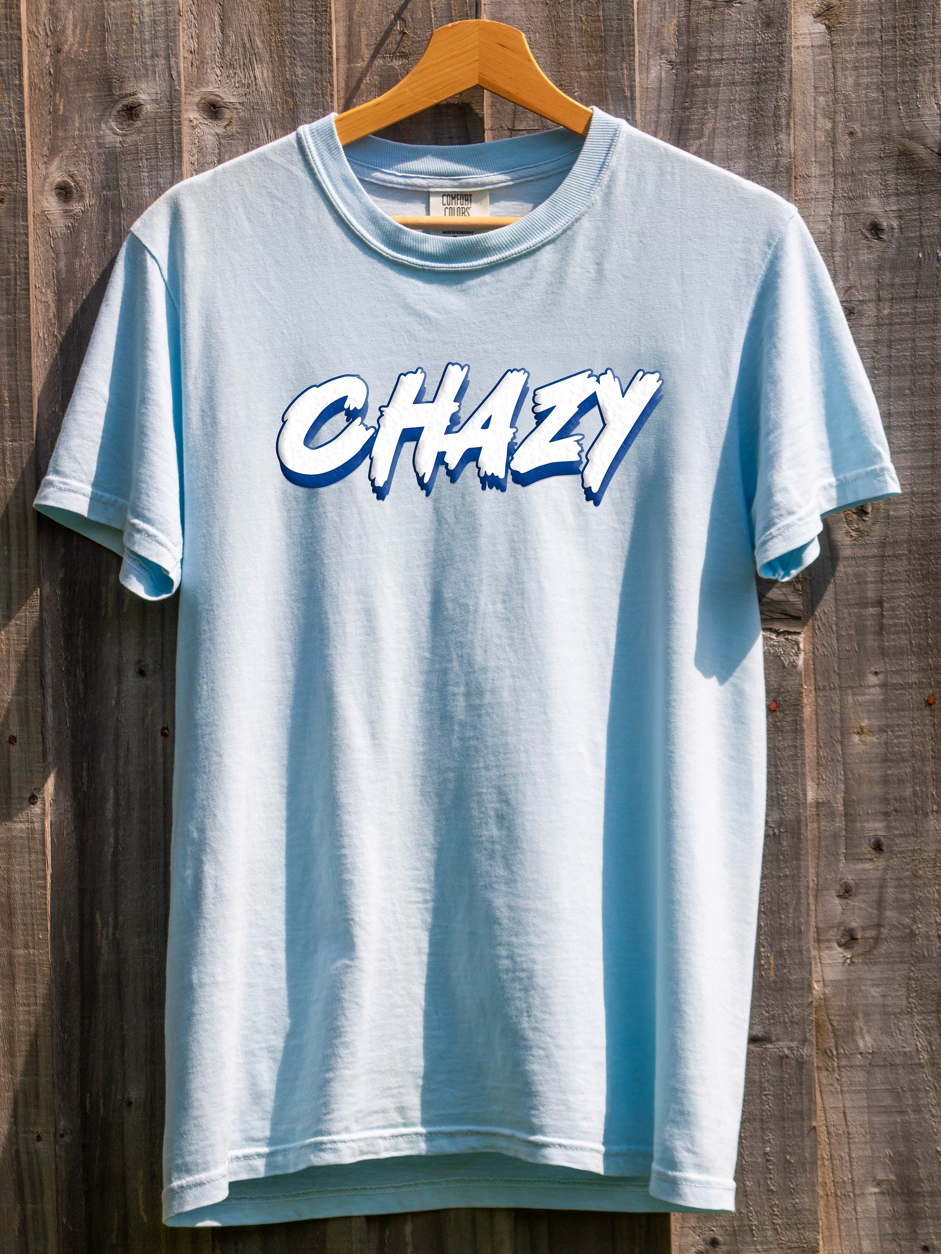 Printed Chazy blue T-shirt product image (9)
