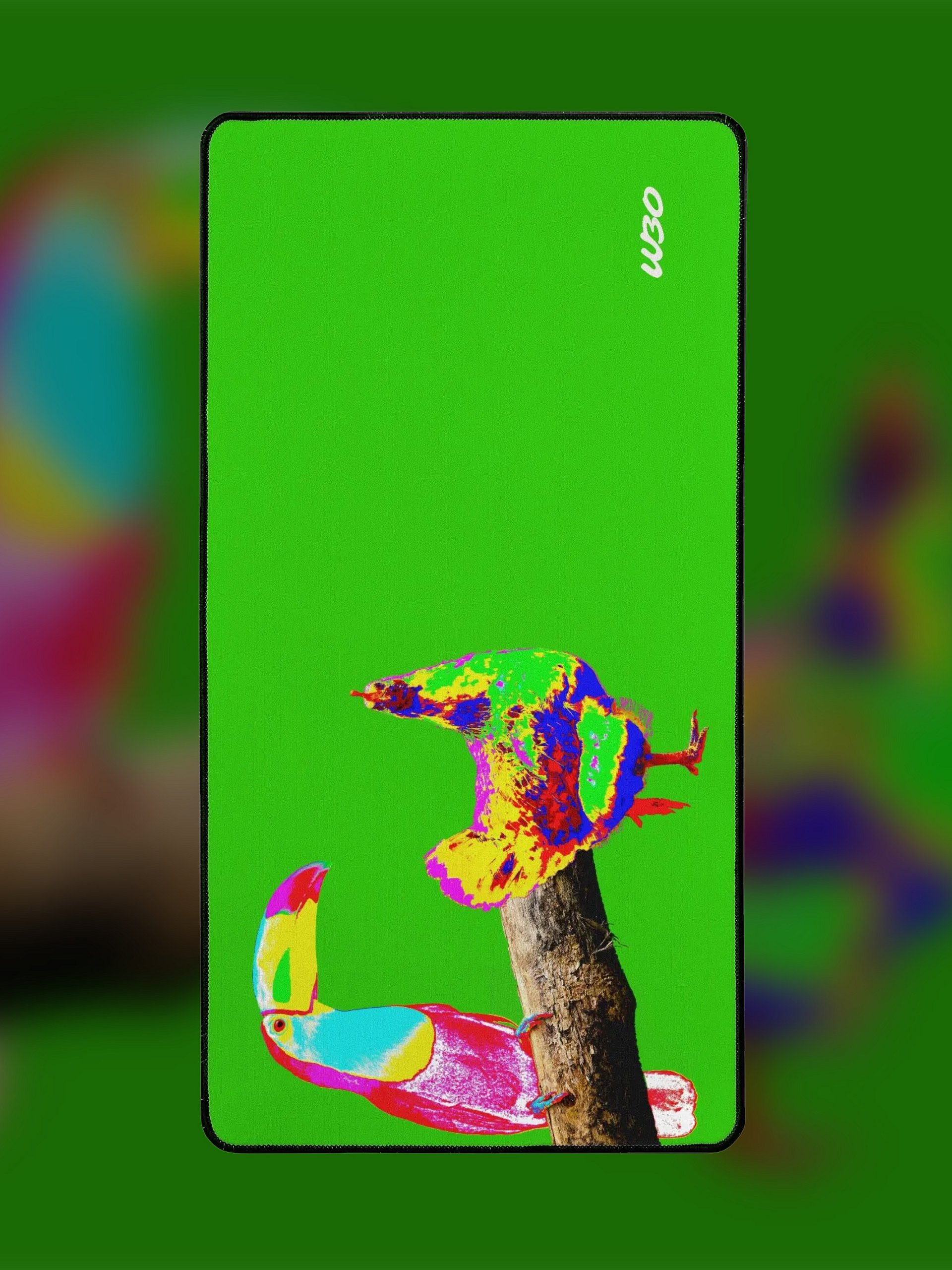 Colourful Animals Desk Mat - Parrot and Chicken product image (2)