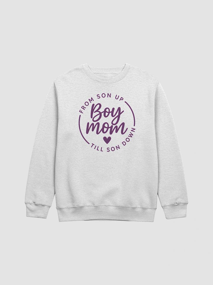 Boy Mom Crewneck Sweatshirt – From Son Up Till Son Down | Motherhood with Humor & Heart product image (1)