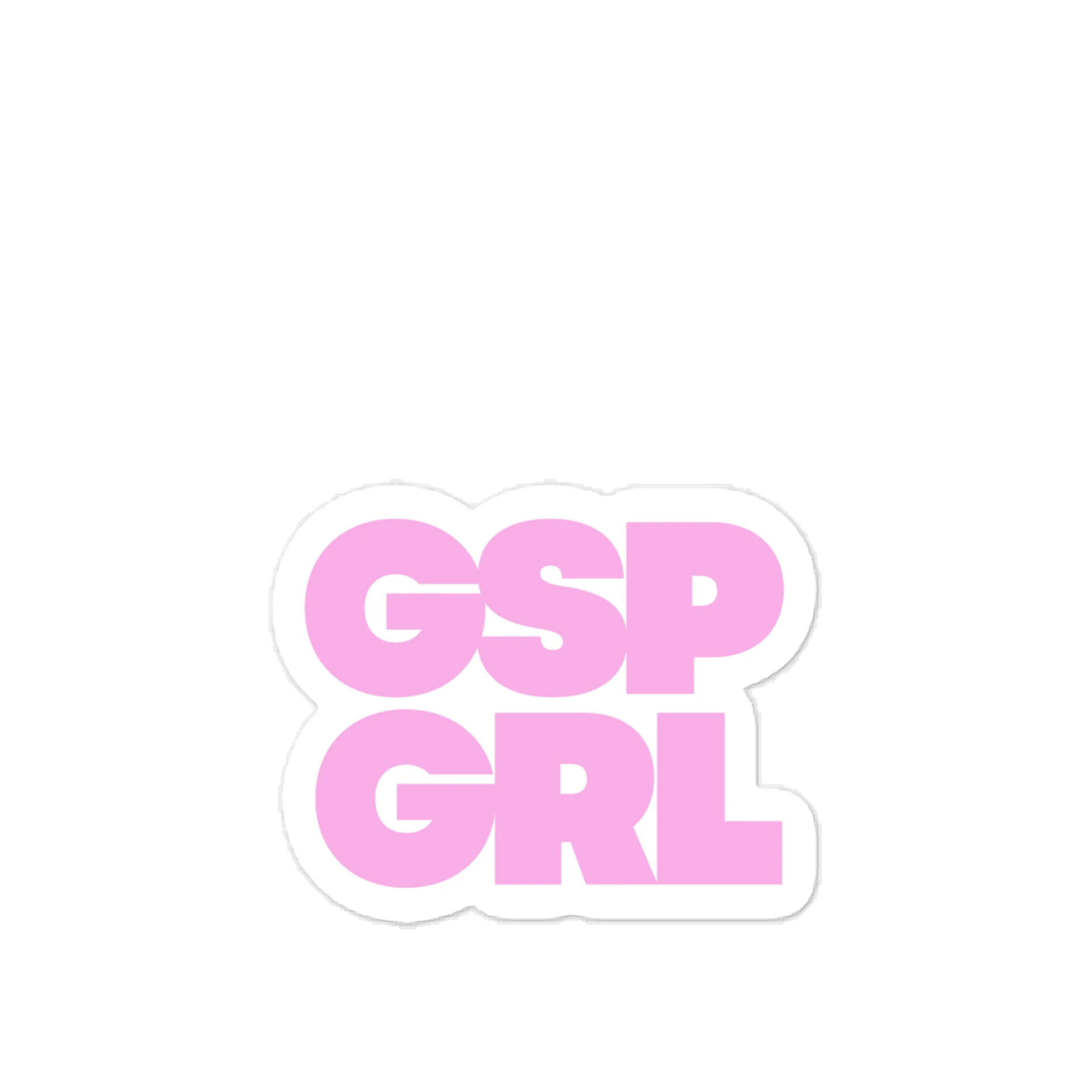 GSP GRL Pink Block Letter Decal product image (1)
