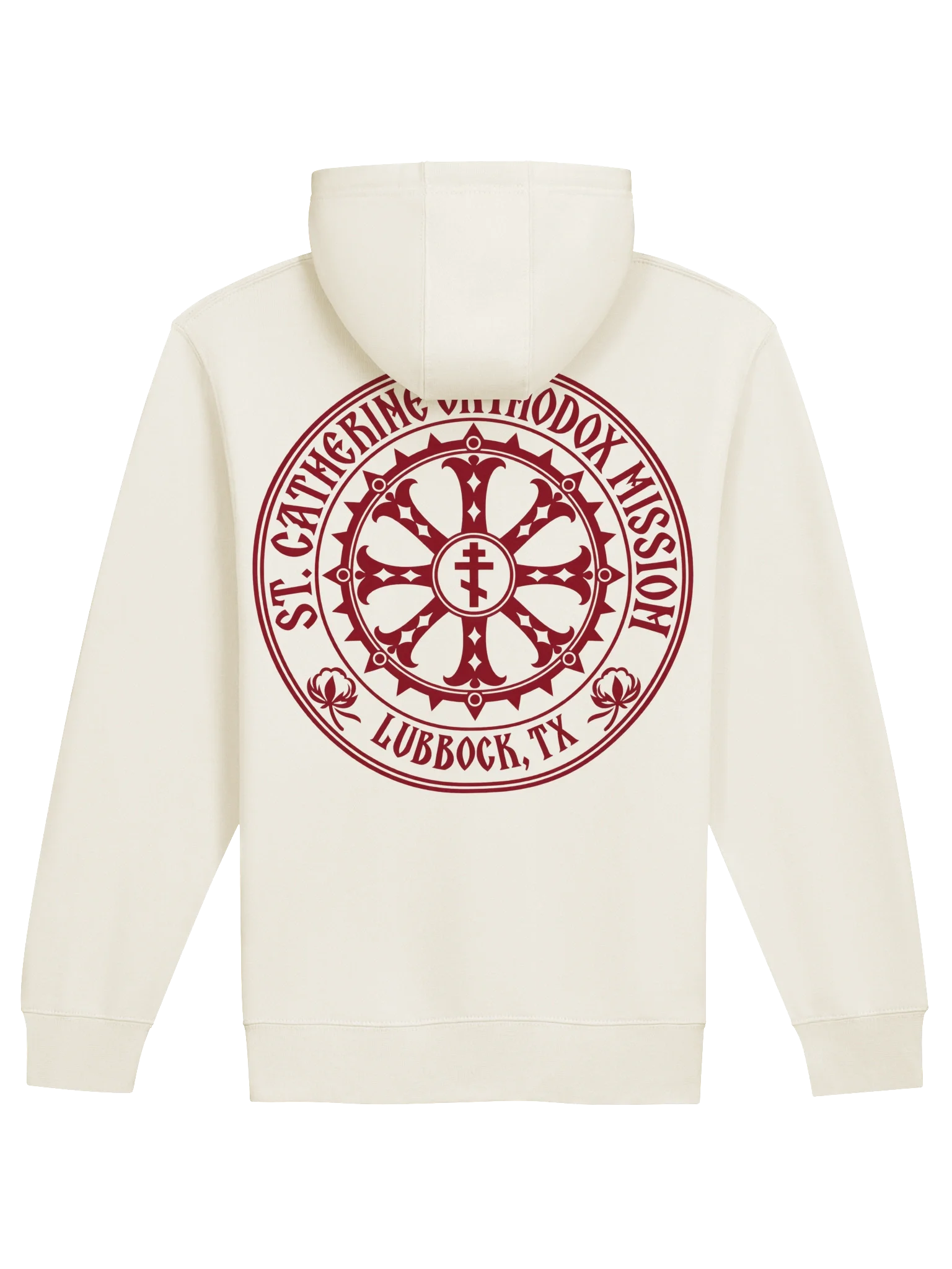 St. Catherine Orthodox Church — Oxblood Seal Zip-Up Hoodie