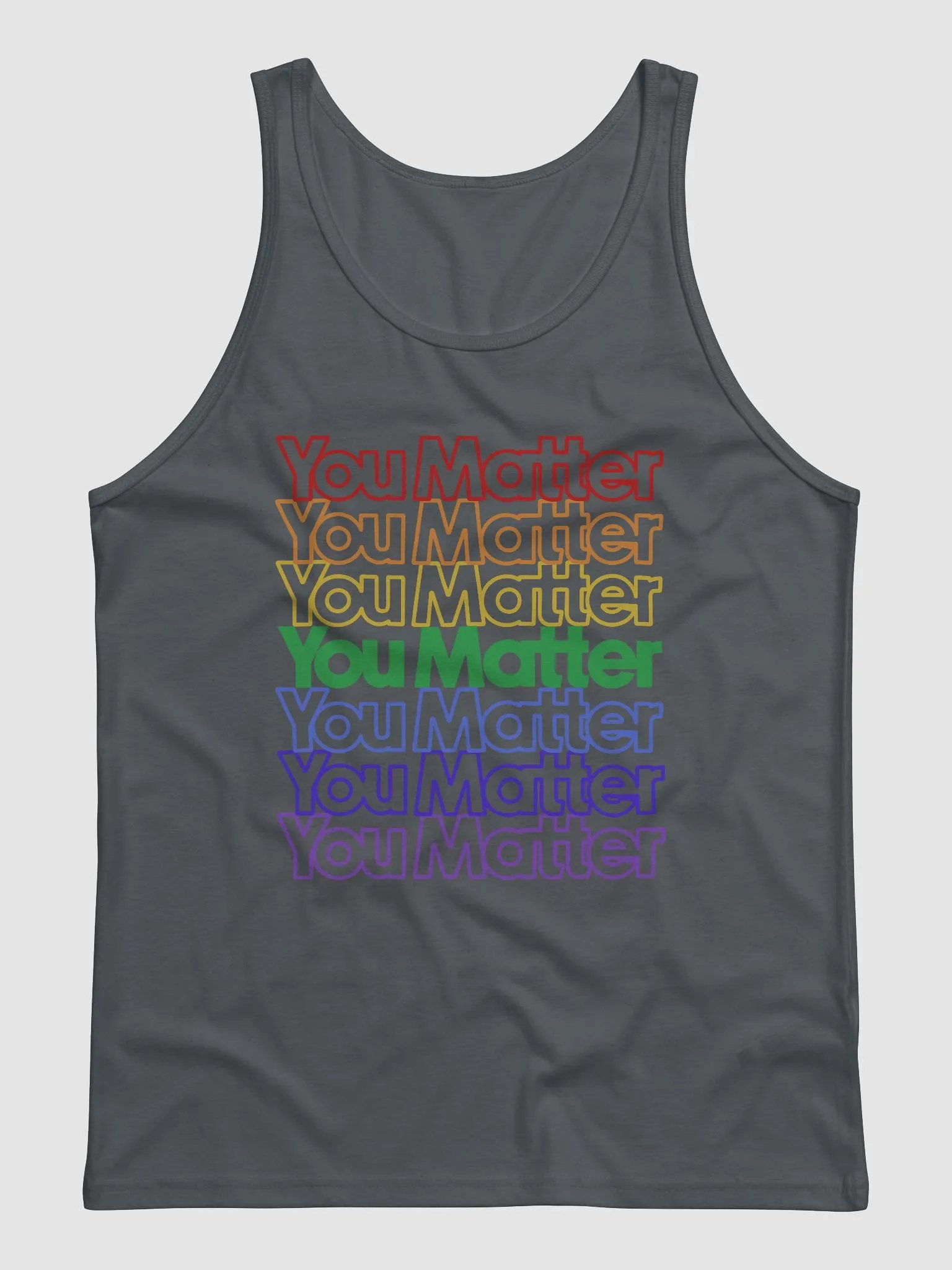 You Matter Fade (Pride) Tank Top (small shoulders) product image (2)