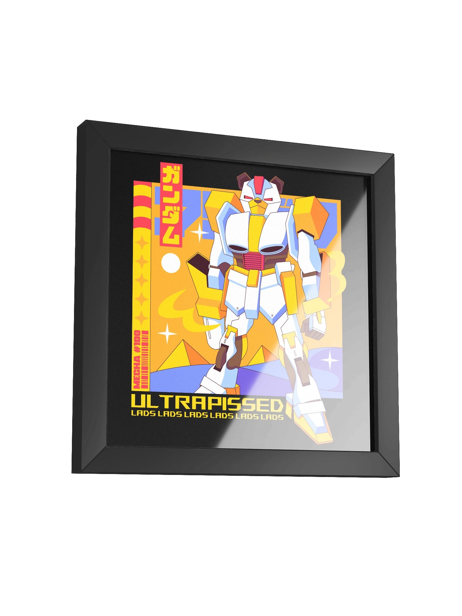 Mecha Bear Framed Square Wall Art product image (14)