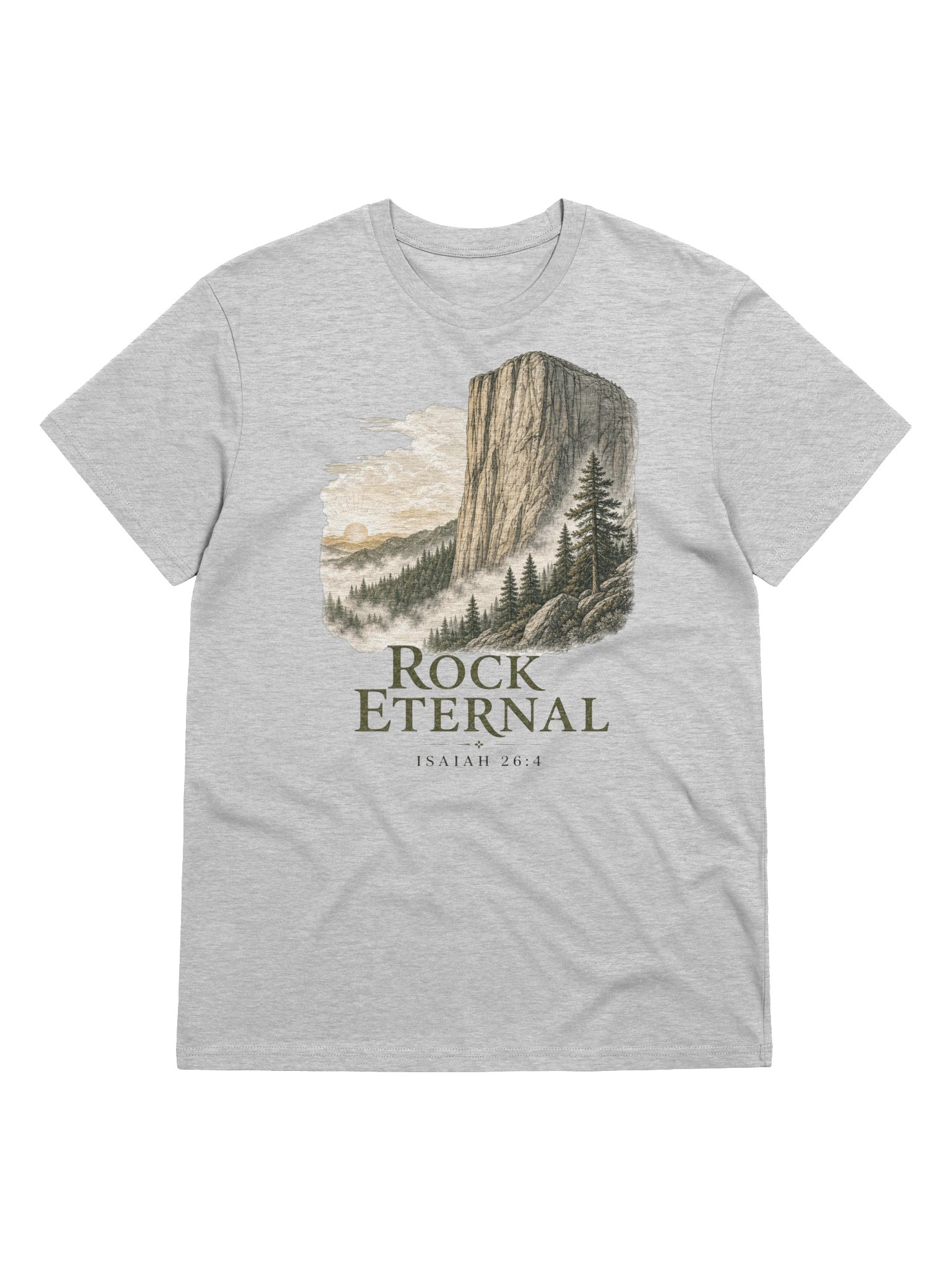 Isaiah 26:4 Lord Is the Rock Eternal Christian T-shirt product image (1)