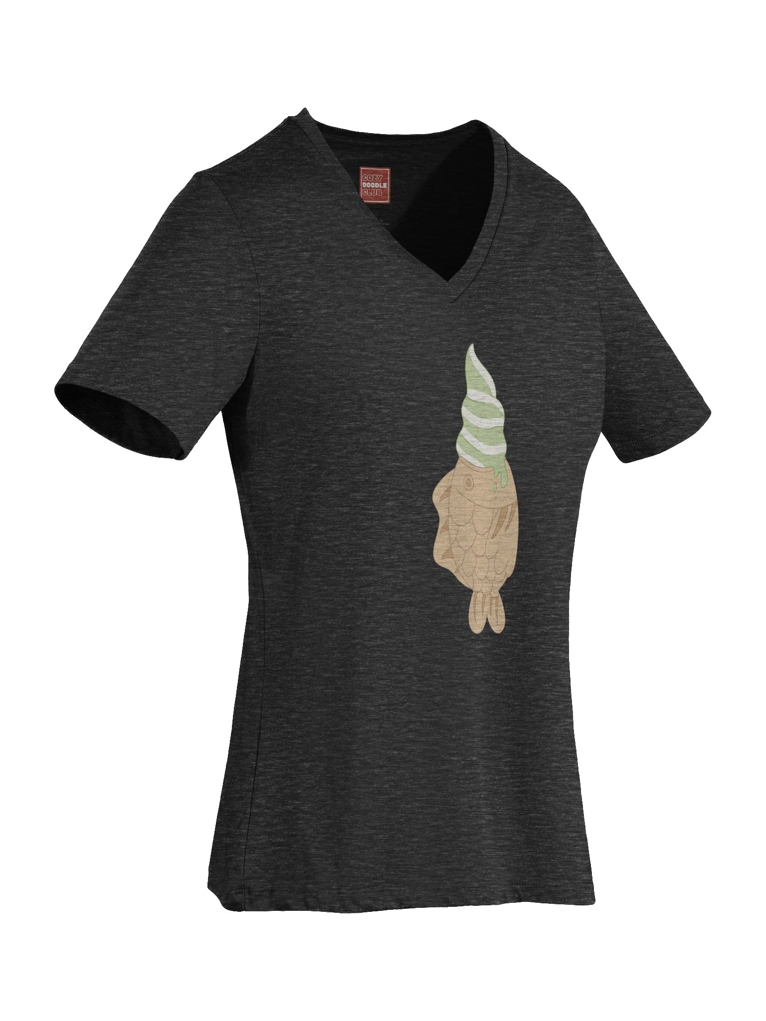 Matcha Taiyaki V-Neck T-Shirt product image (7)