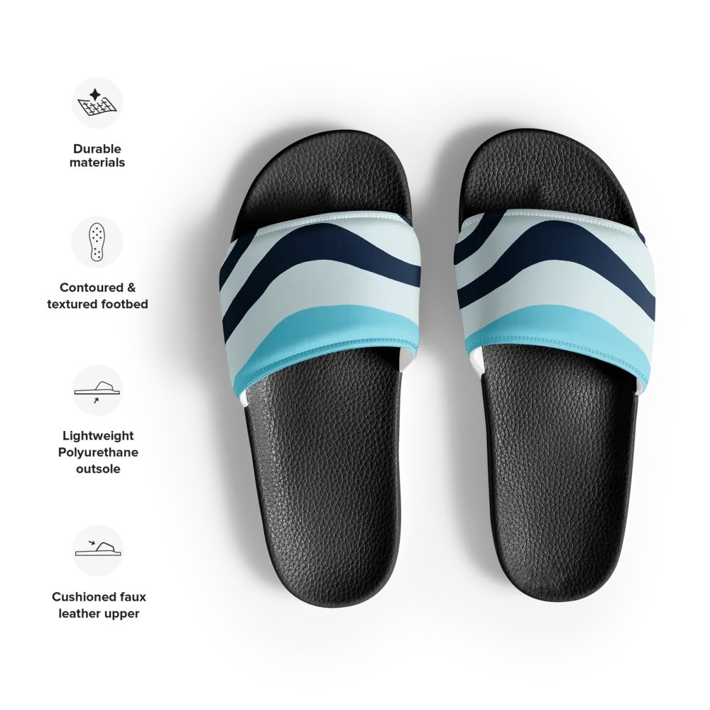 Blue Sunset Waves Women's Slides product image (7)