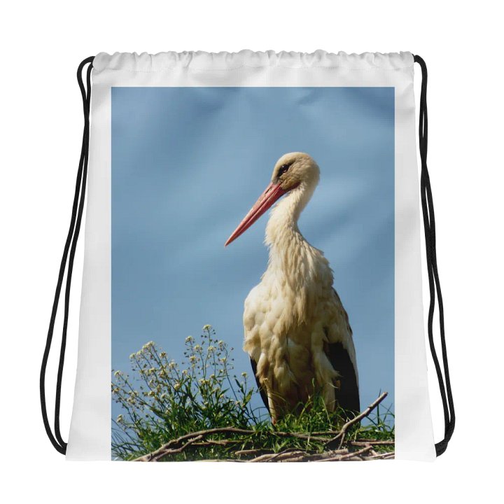 The white stork - Drawstring Bag product image (1)