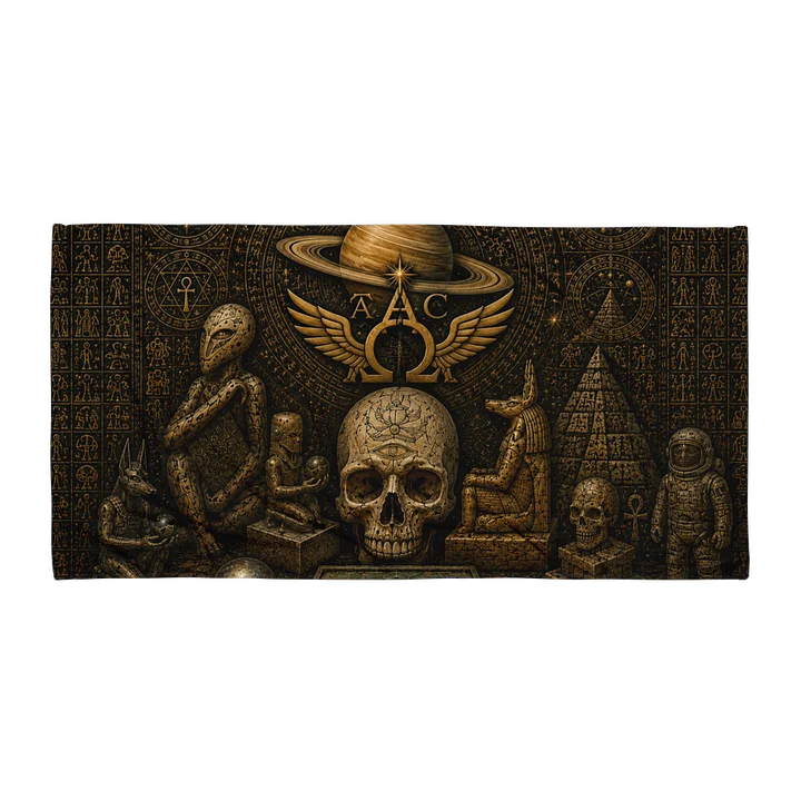 Aliencarvings Beach Towel Crystal Skull product image (1)