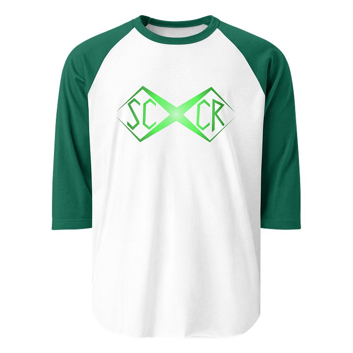 Green X Baseball Raglan product image (1)