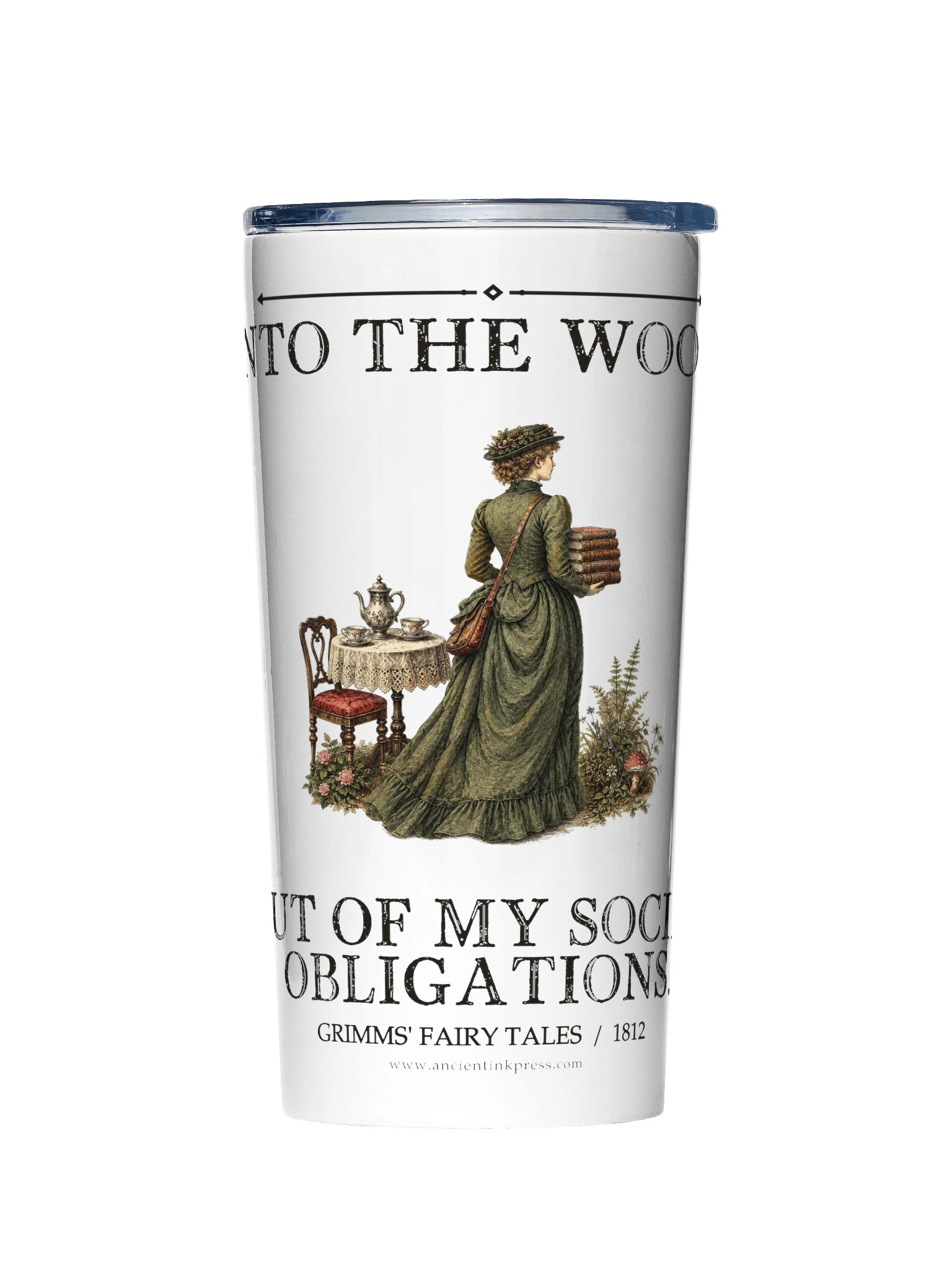 Into Woods Out Social Obligations -- Grimms Fairy Tales 20oz Tumbler product image (1)