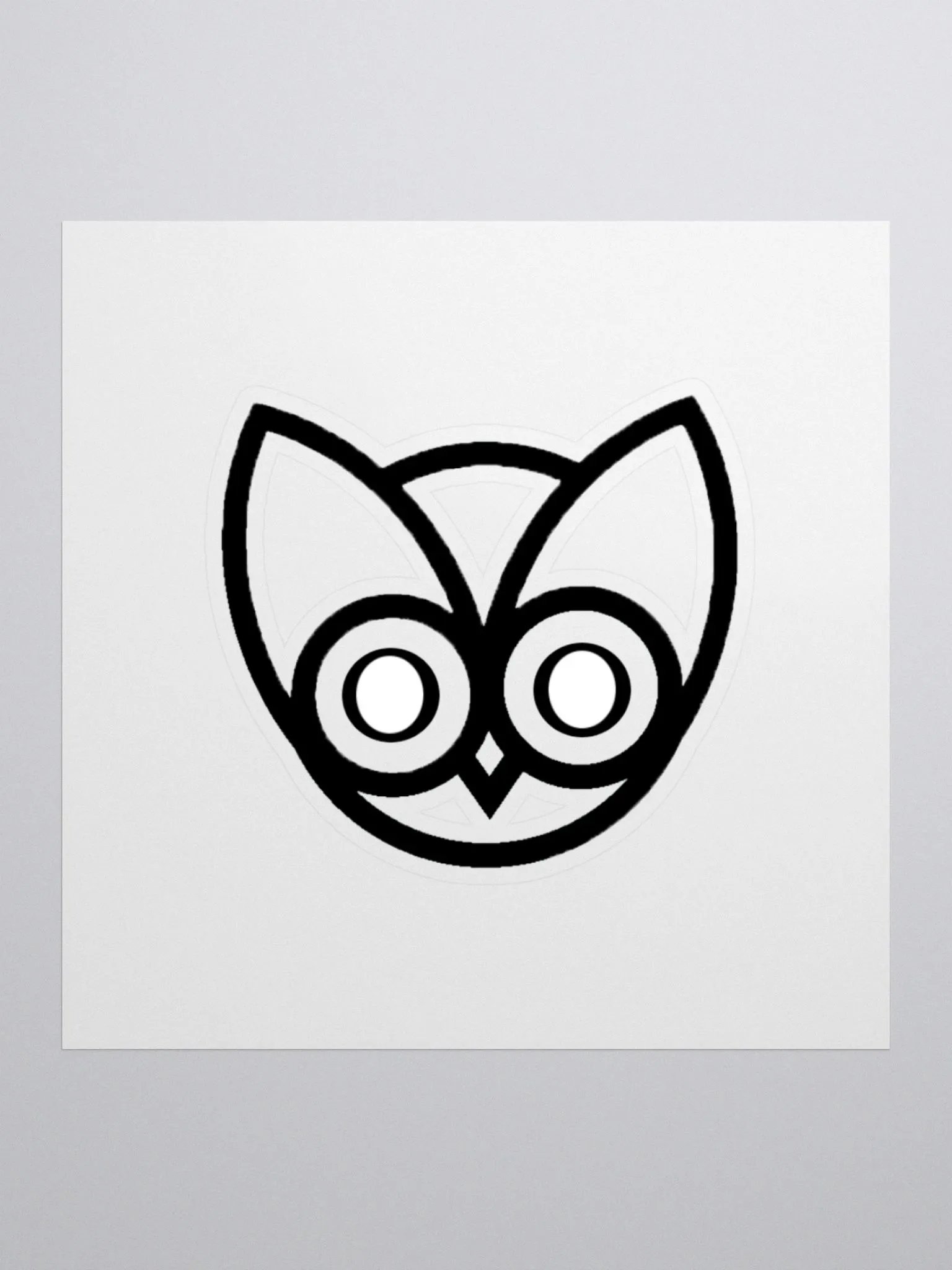 Owl logo sticker product image (1)