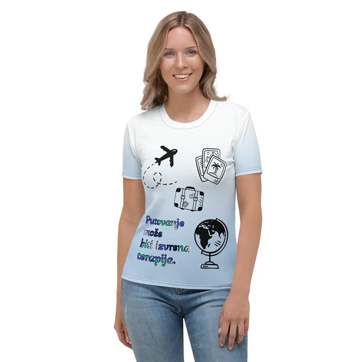 Love Traveling - Putovanje može biti izvrsna terapija. - Women's Crew Neck T-Shirt product image (1)