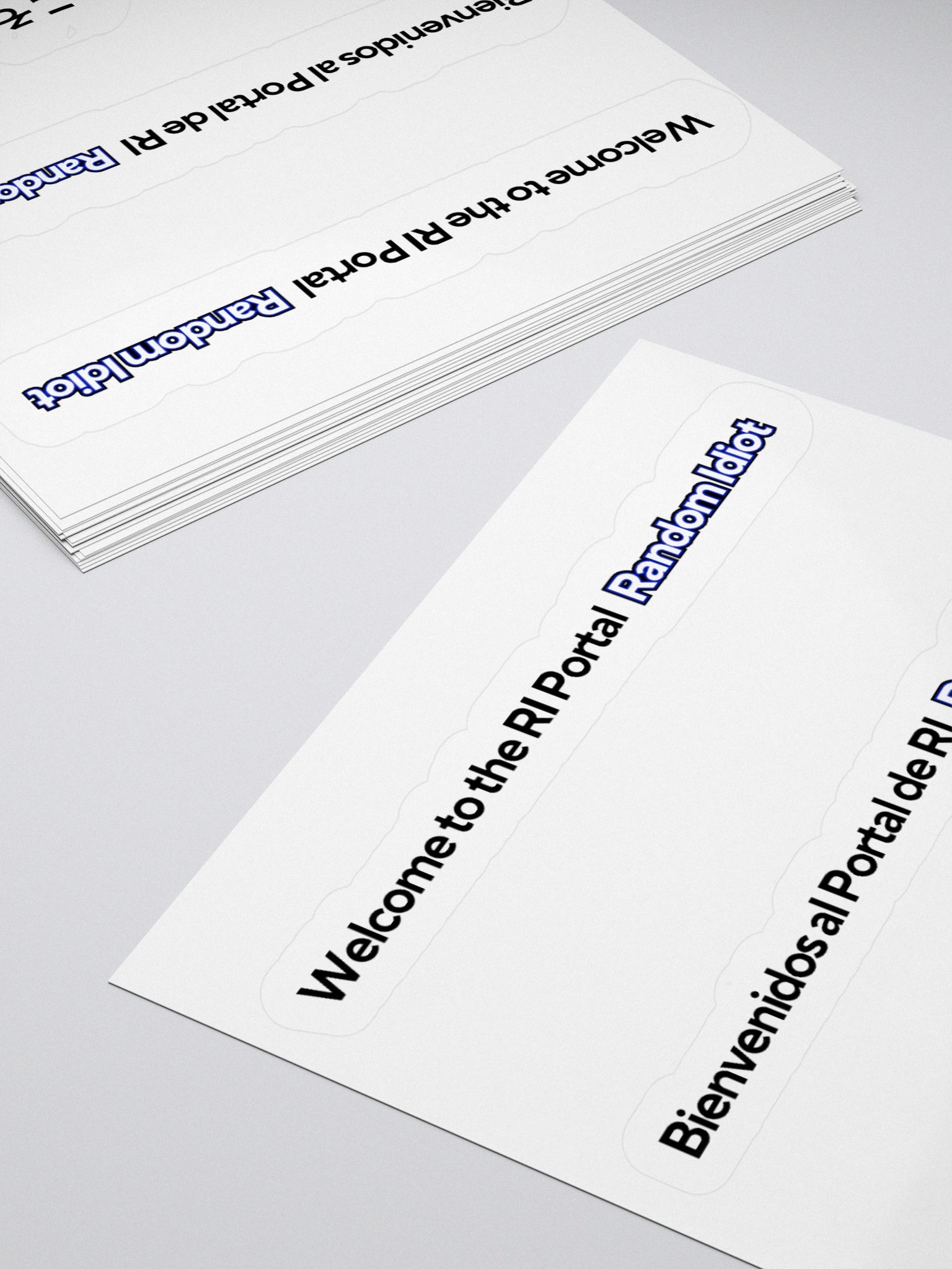 Random Idiot Tagline Cut Stickers (Multiple) product image (10)
