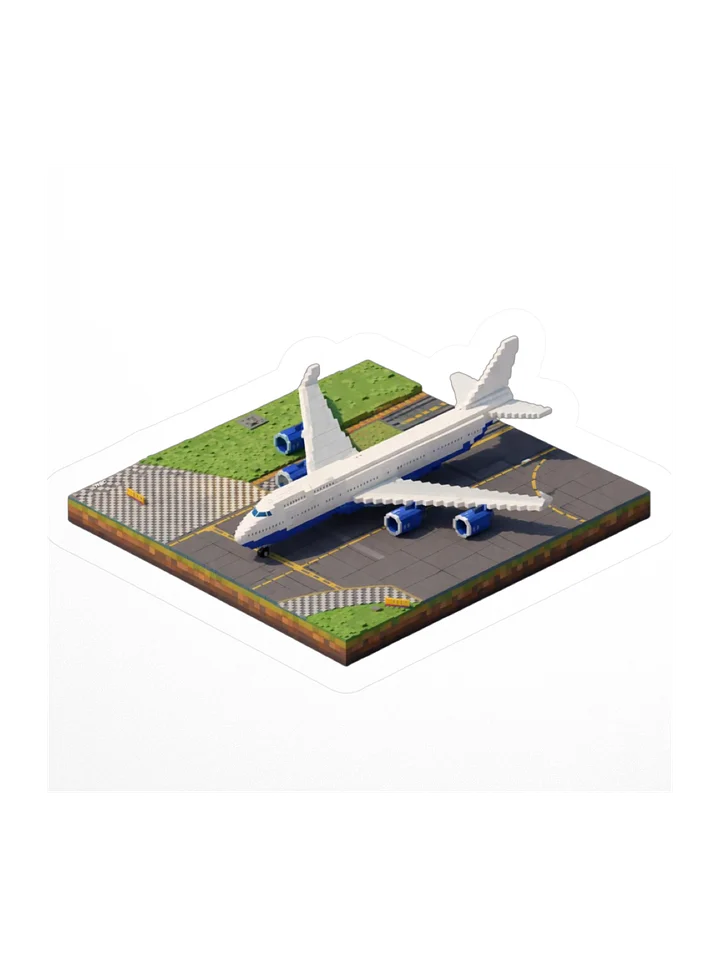 White Boeing 747 Sticker product image (1)