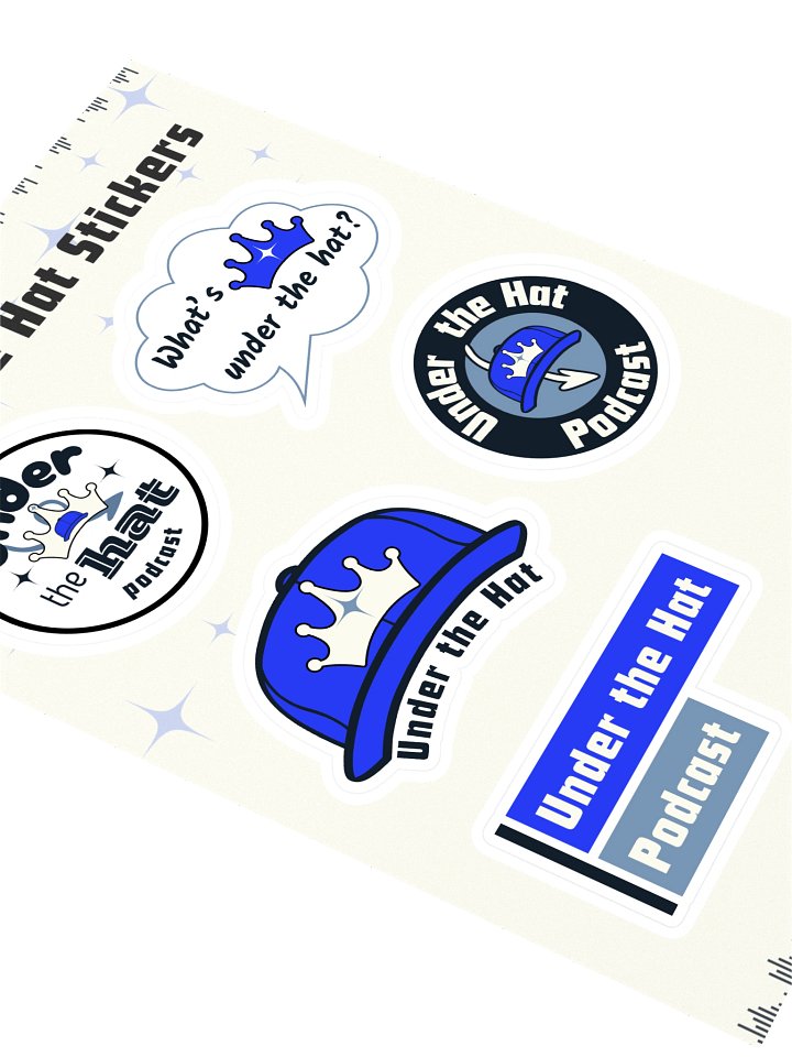 Under the Hat Sticker Sheet Option 1 product image (2)