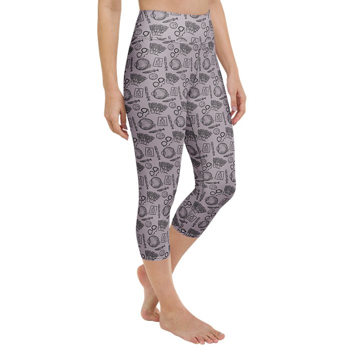 Ophthalmology Sketches High Waisted Capri Leggings product image (2)