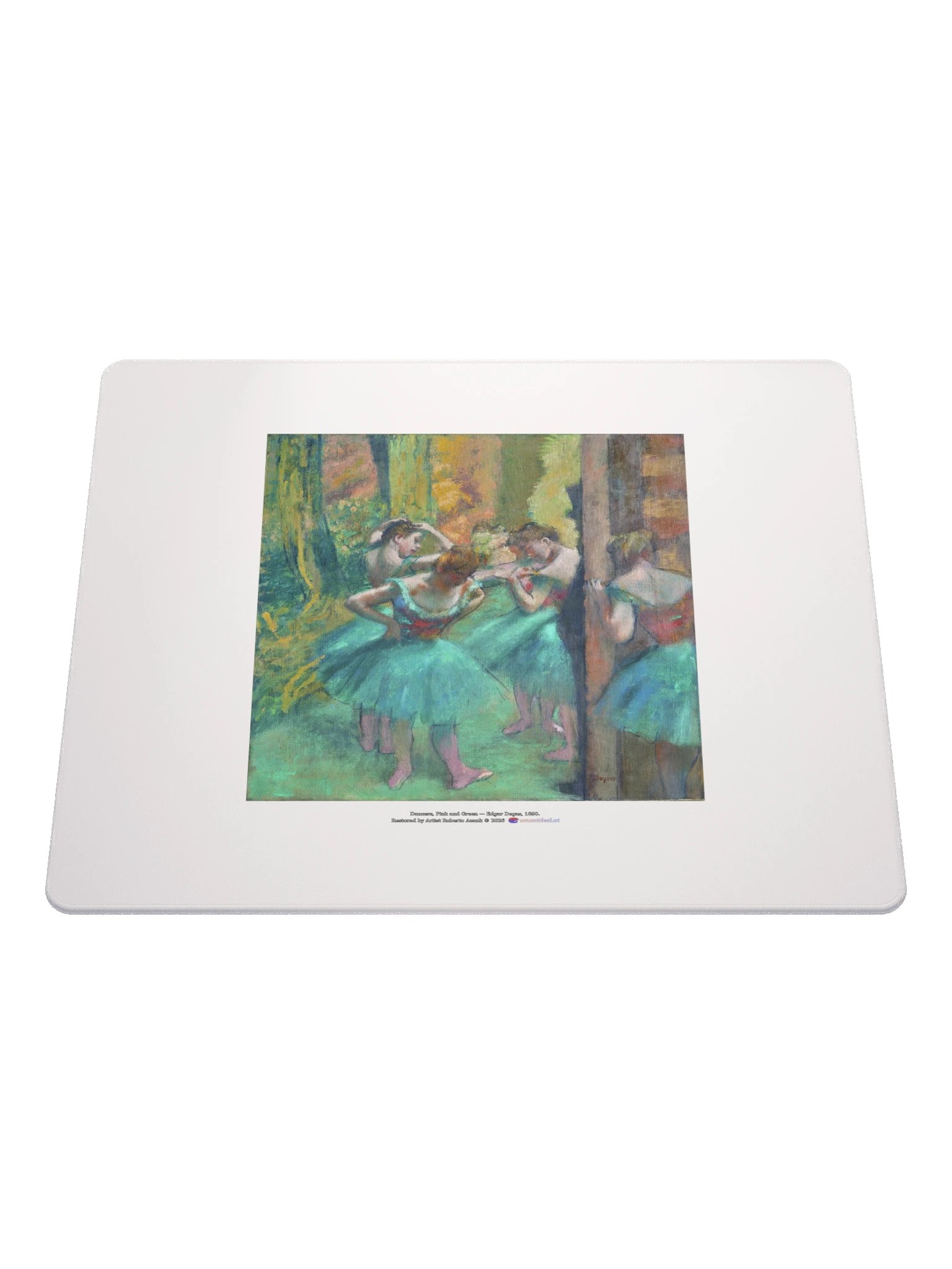 Dancers, Pink and Green — Mouse Pad product image (1)