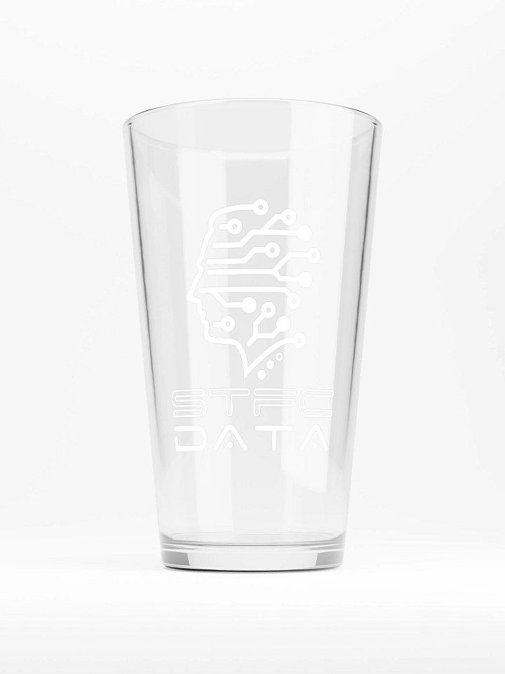 Glas | STFC Data Logo - weiß product image (1)