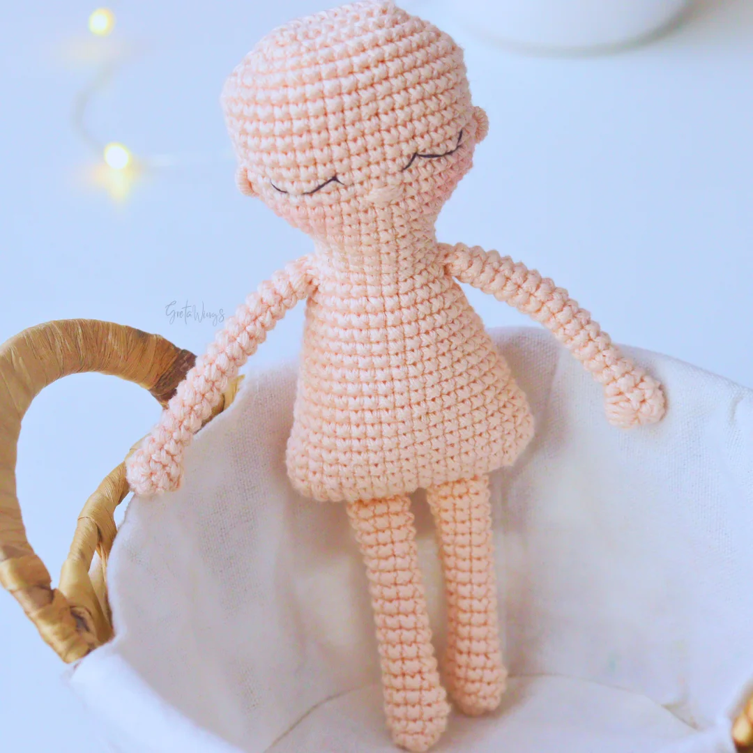 Crochet Doll Base Pattern - Amigurumi Body for Custom Dolls (Digital Download) product image (5)