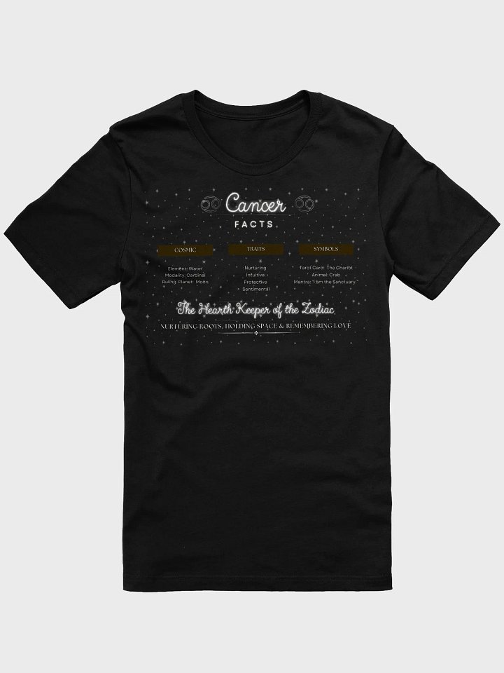 Cancer Zodiac 2025, Attributes Table, Tee product image (1)