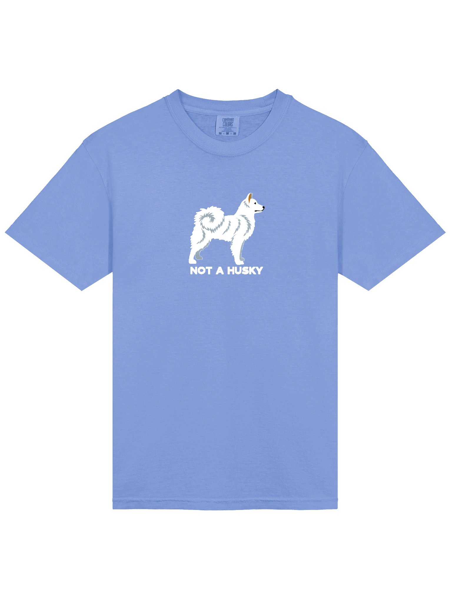 Not a Husky T-Shirt(Embroidered) of a Yakutian Laika(White) product image (6)
