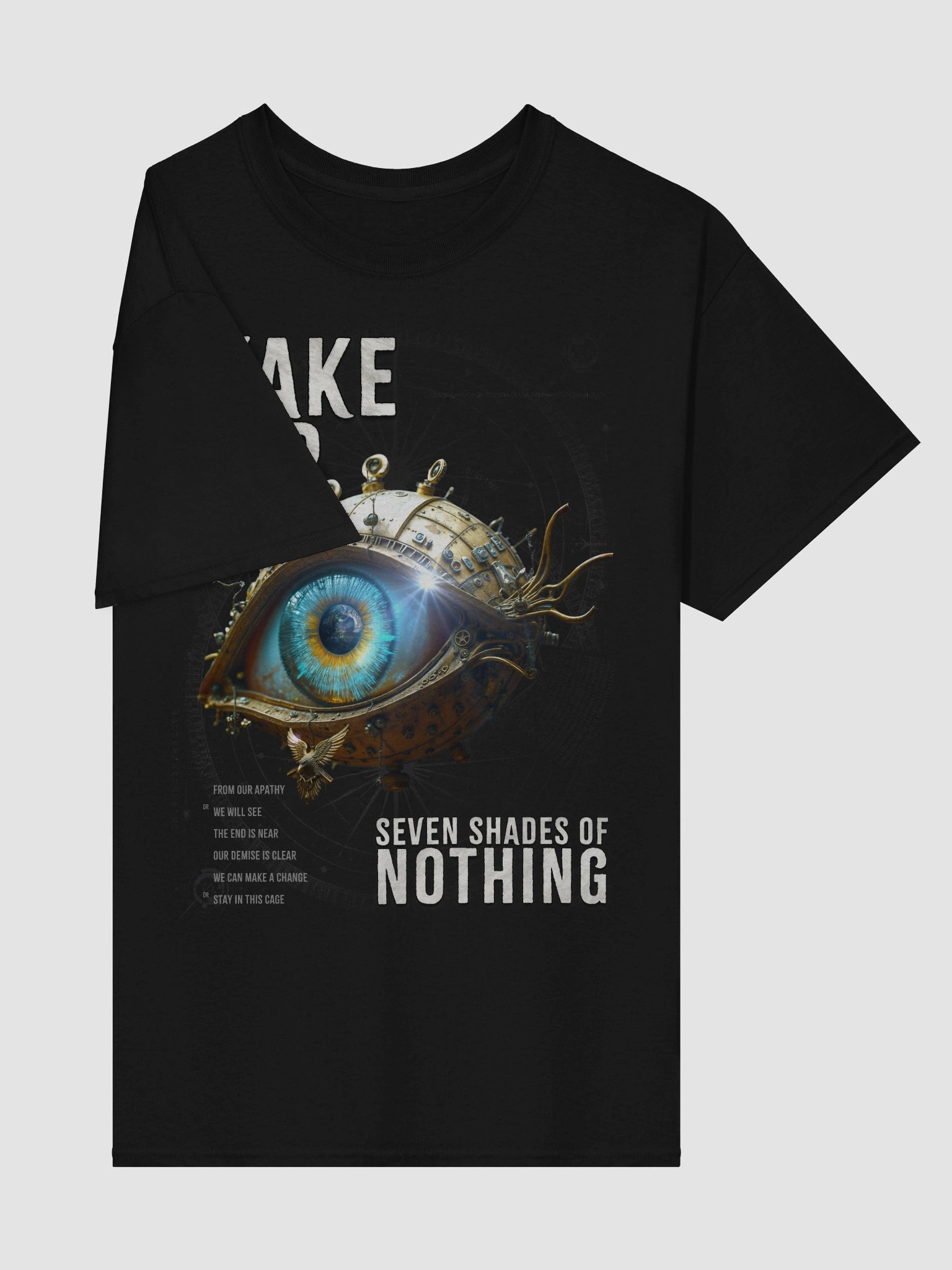 “Wake Up” single artwork tee – cinematic rock shirt from Seven Shades of Nothing - Gildan Heavyweight T-Shirt product image (24)