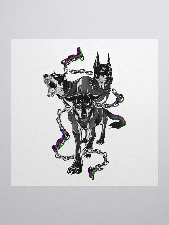 "Three Headed Guardian" Kiss-Cut Sticker product image (3)