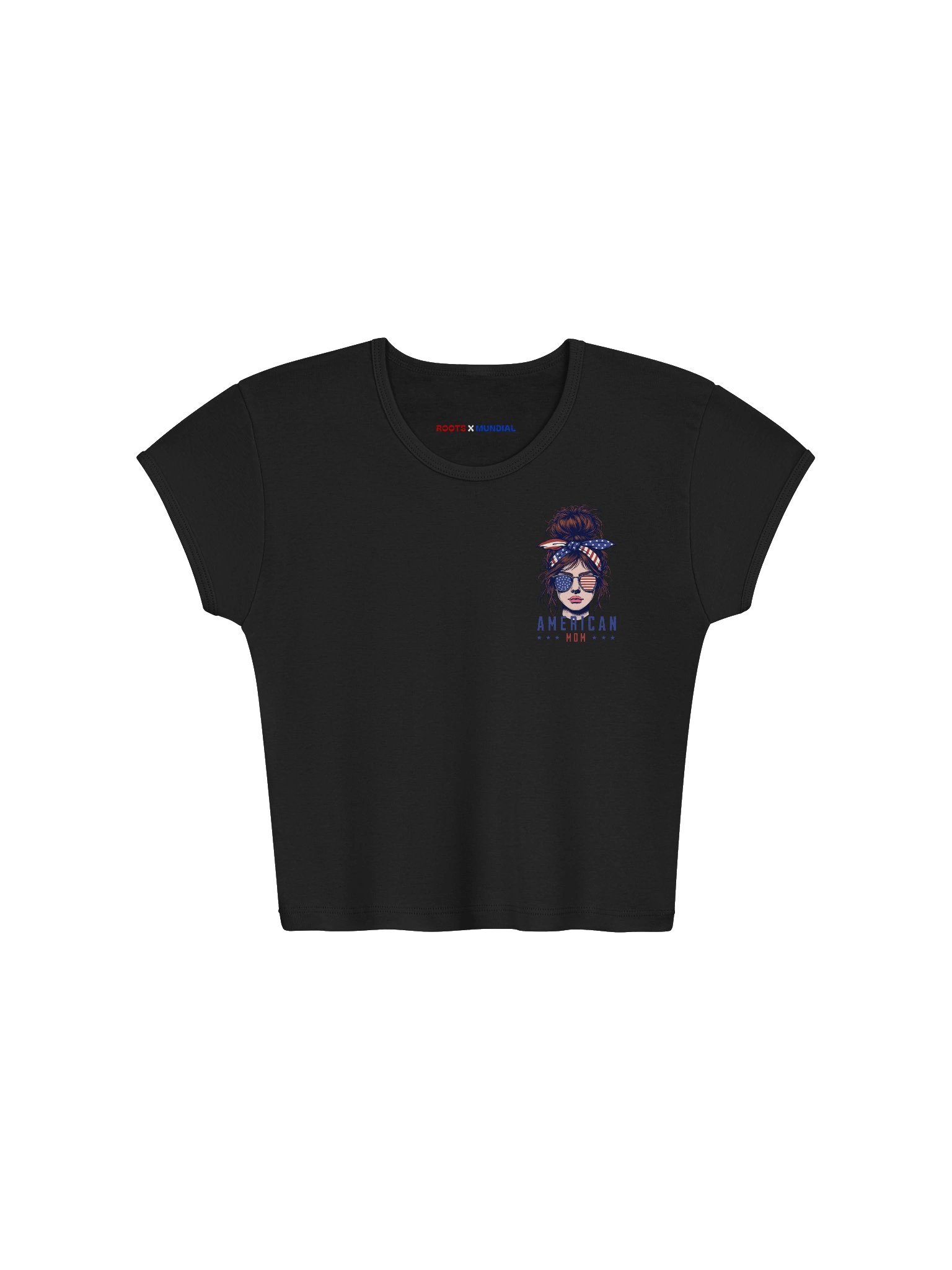 American Mom Ribbed Crop Top (USA) product image (1)
