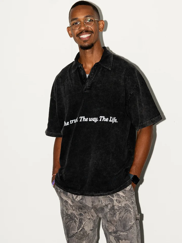 “The Truth. The Way. The Life.” Vintage Black Polo product image (1)