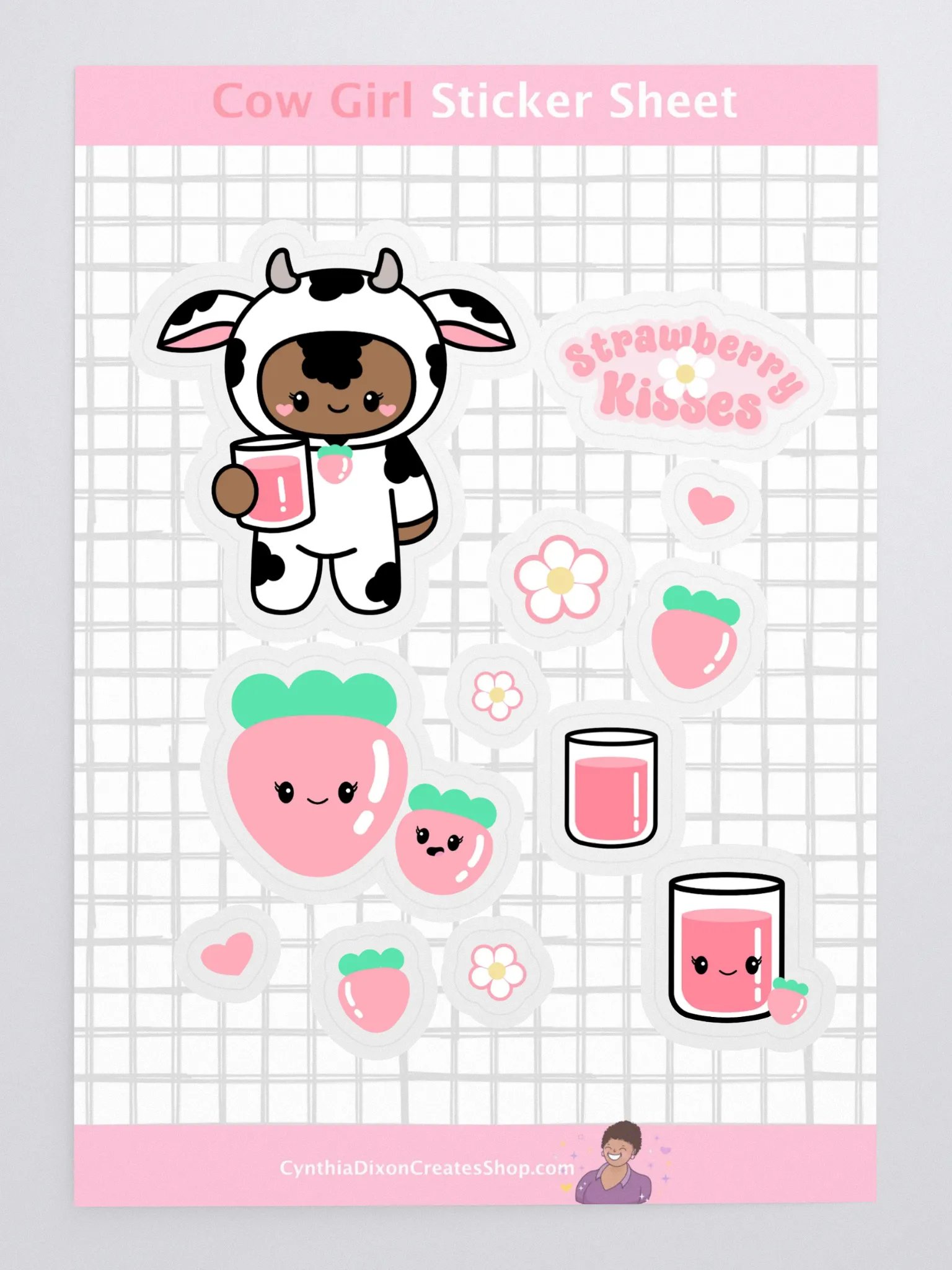Cow Girl Sticker Sheet product image (3)