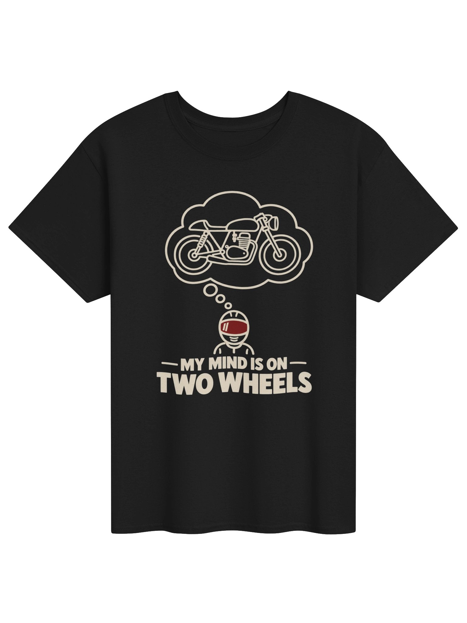 My Mind Is on Two Wheels – Motorcycle T-Shirt product image (1)