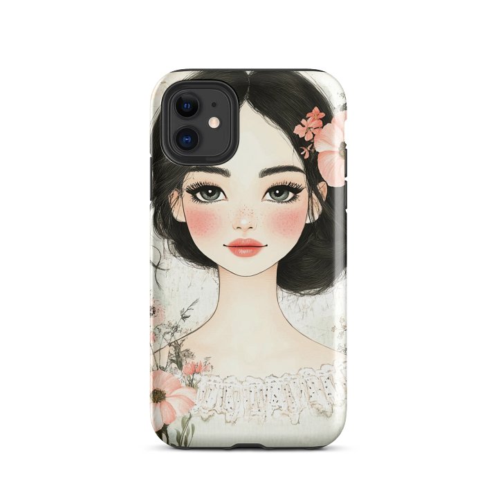 Floral Muse iPhone® Tough Case | East-Asian Inspired Feminine Art Cover product image (2)