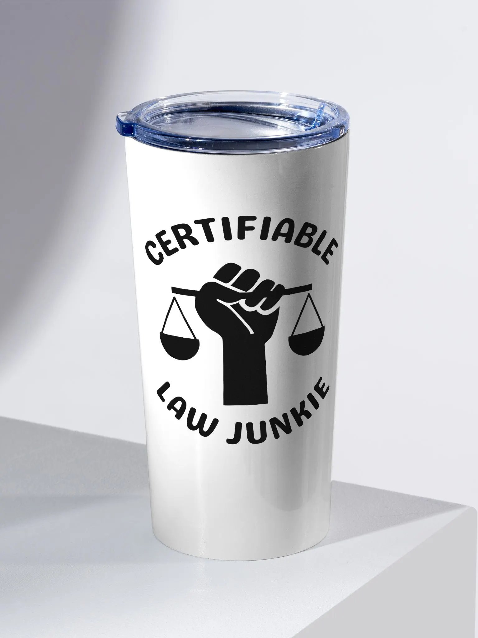 Certifiable Law Junkie 20 oz Stainless Steel Tumbler product image (1)