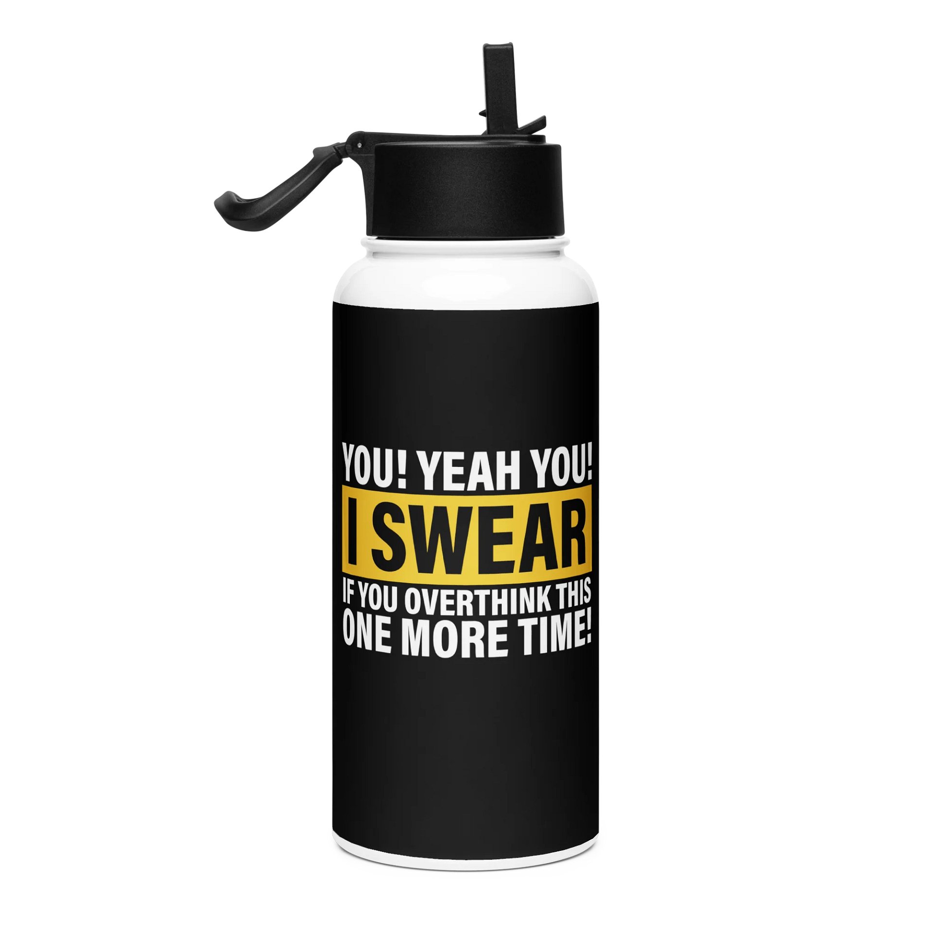 "Overthink" Stainless Steel Water Bottle product image (2)