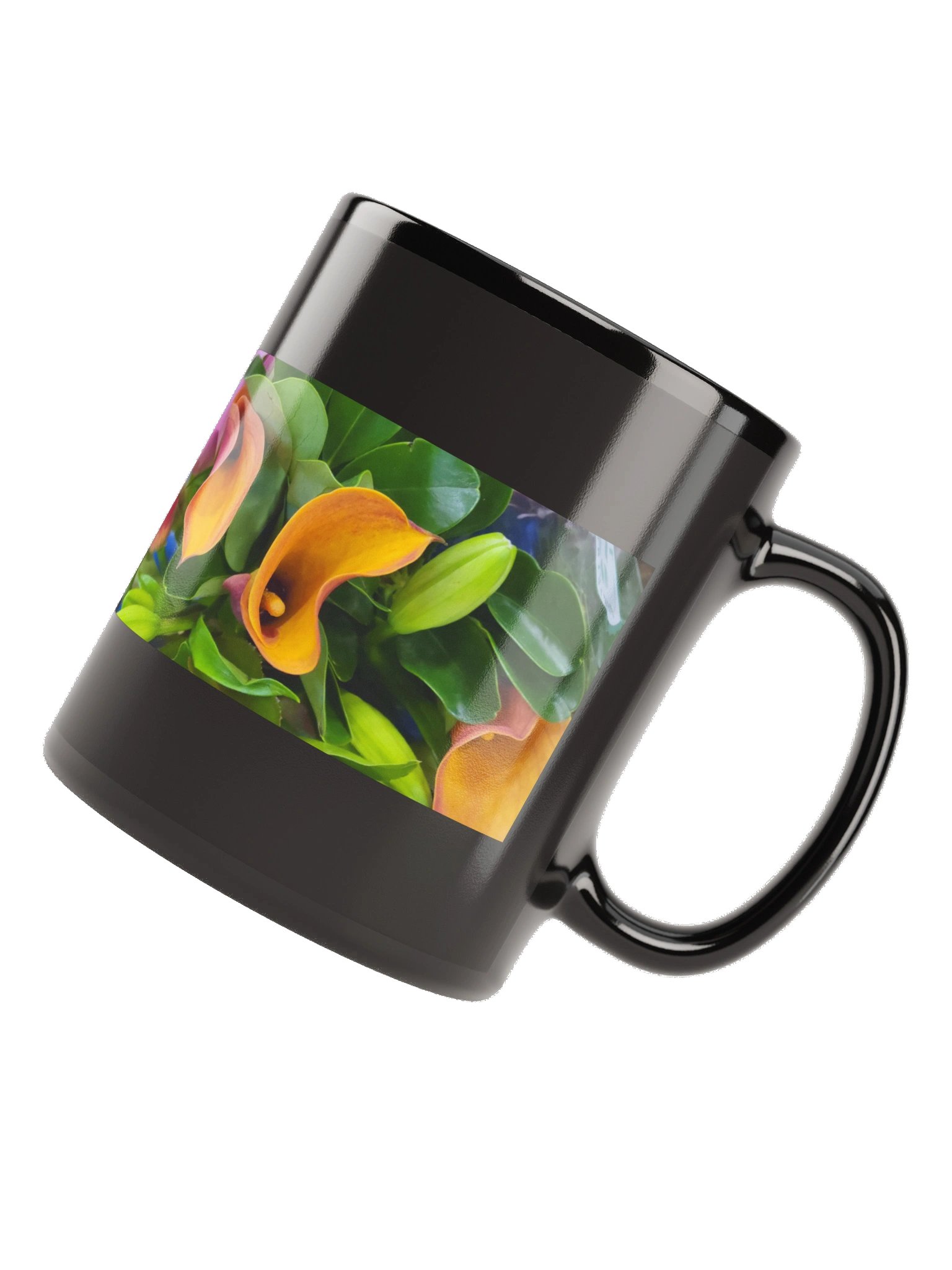 Blooming Calla Lily Black Mug product image (11)