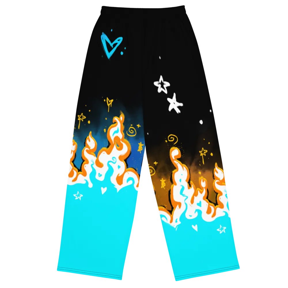 RISE Collection: Subtle Aroace Pride Phoenix Wide Leg Pants product image (4)