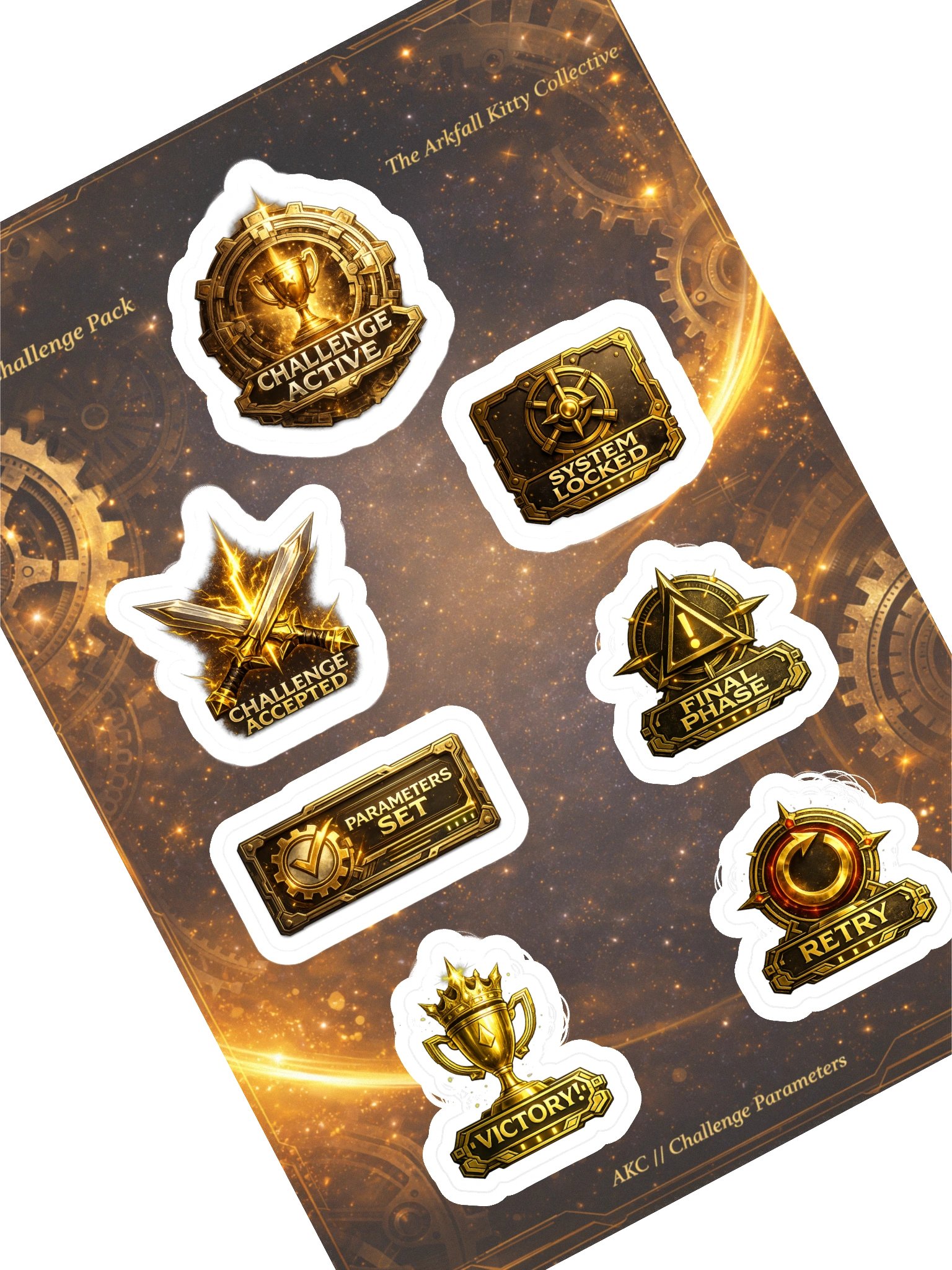 • AKC // Mini Sticker Pack | Challenge Pack | Arkfall Kitty Collective product image (1)