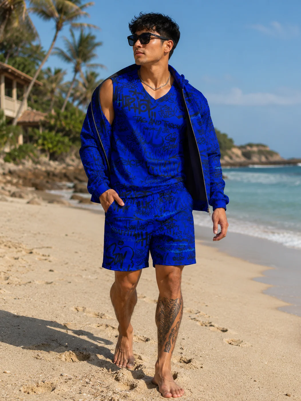 Urban Graffiti Vibes Complete Set – Jersey + Bomber + Trunks product image (1)
