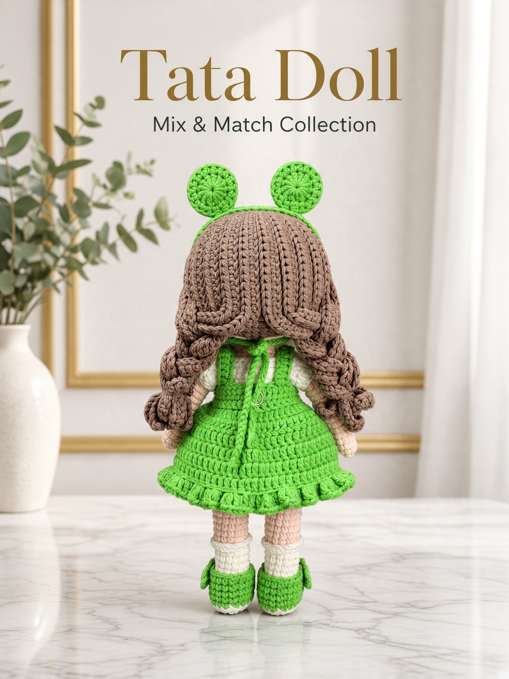 PDF | Crochet 9-inch Tata Doll in Frog Outfit | Amigurumi Doll Pattern product image (4)