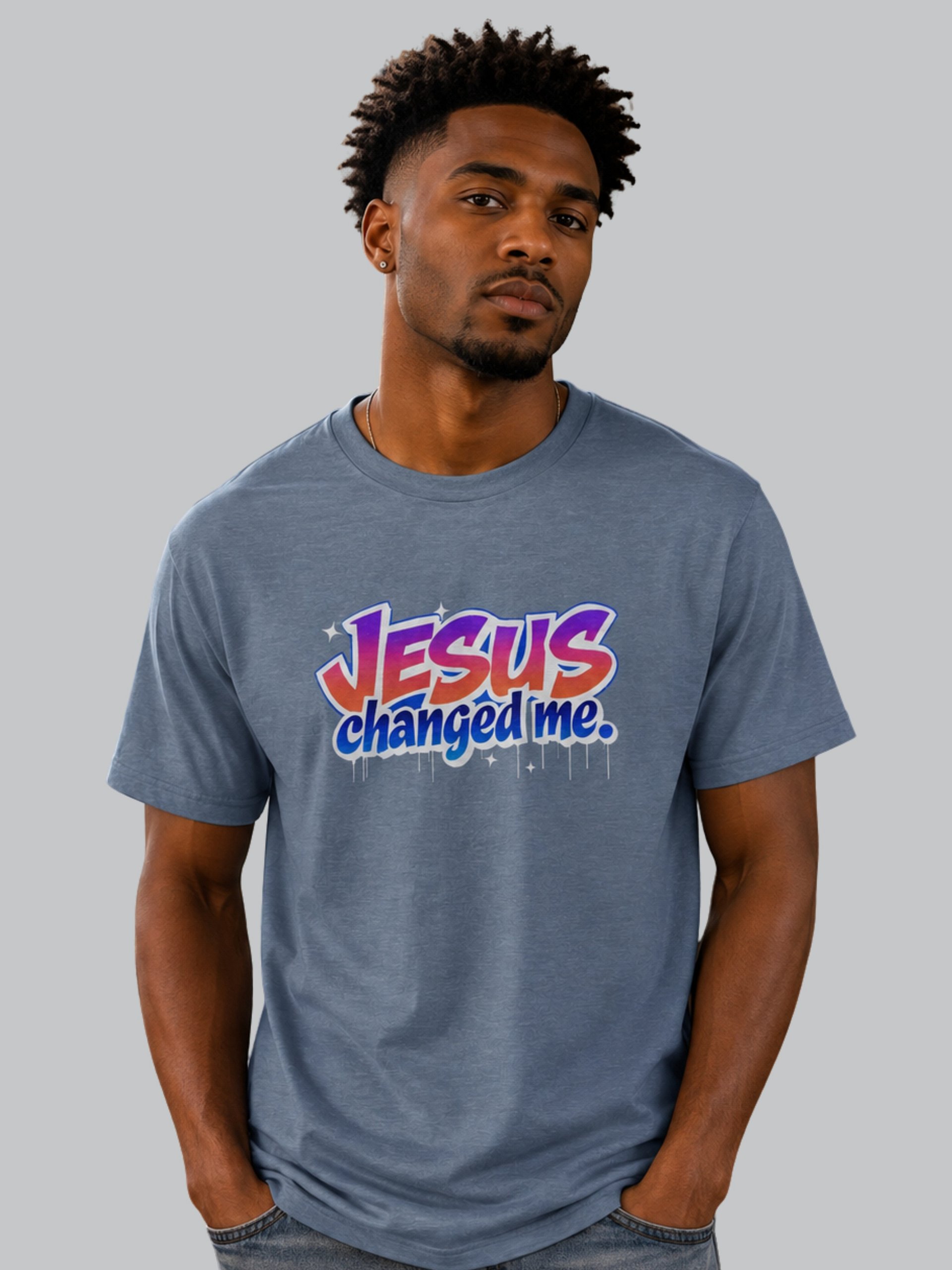 Jesus Changed Me Streetwear T-shirt product image (1)
