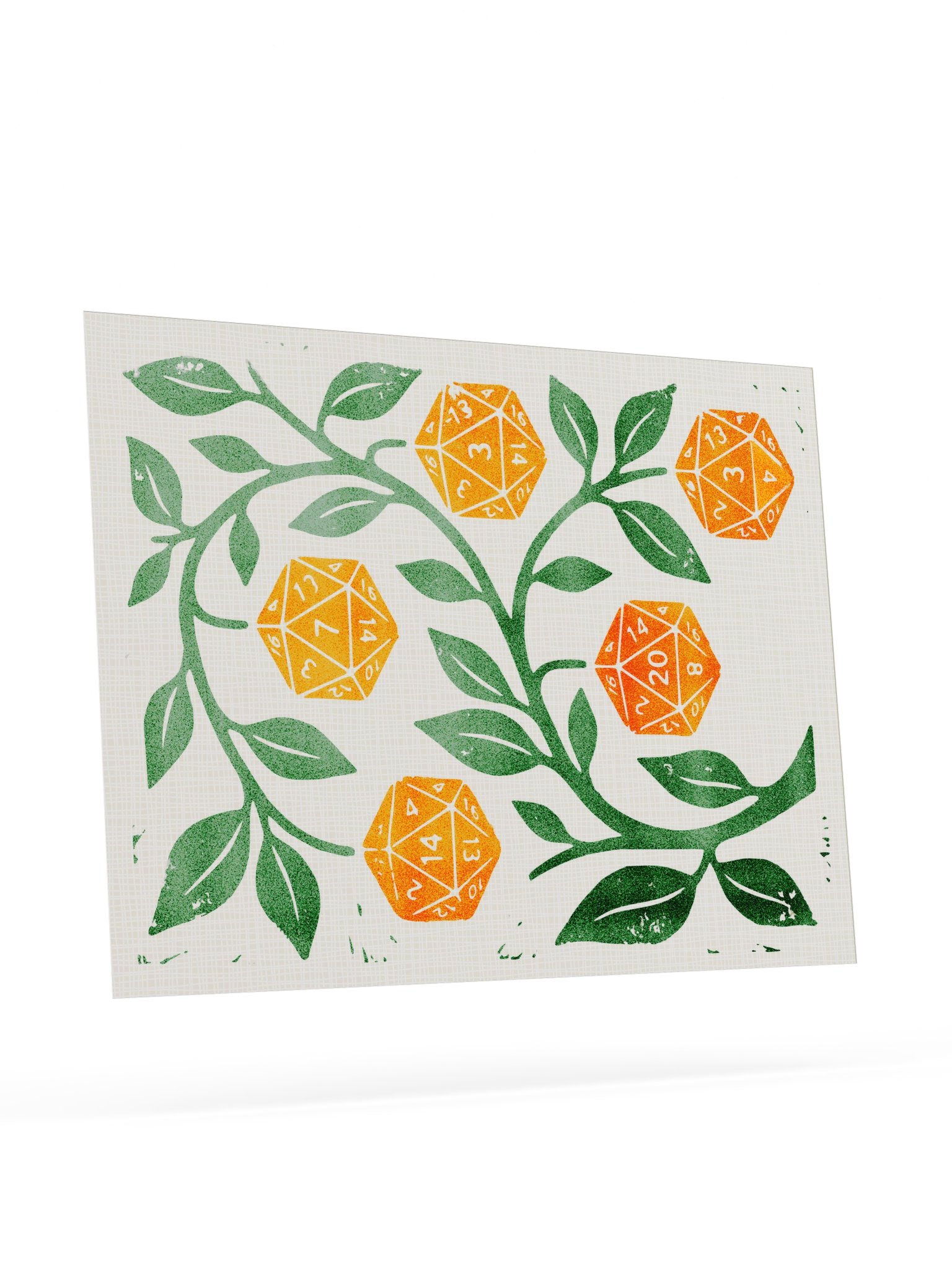 Oranges D20 Botanical Board Game Room Poster - UNFRAMED product image (18)